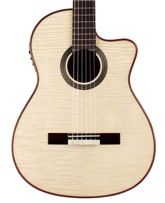 Cordoba Fusion 12 Classical Electro Acoustic in White Sands - CFUCROSWSX cropped.jpg