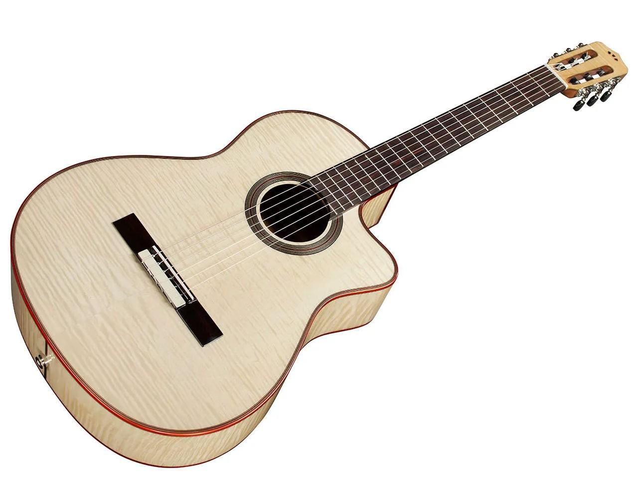 Cordoba Fusion 12 Classical Electro Acoustic in White Sands - CFUCROSWSX 4.jpg