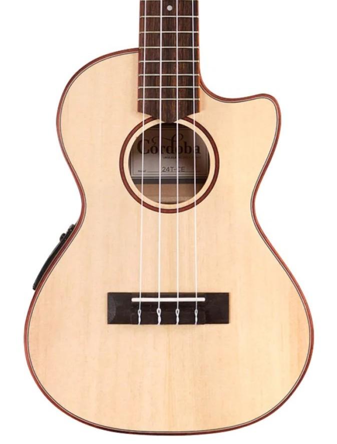 Cordoba 24T-CE Spruce Tenor Electro Ukulele - CUK24CESPC cropped.jpg