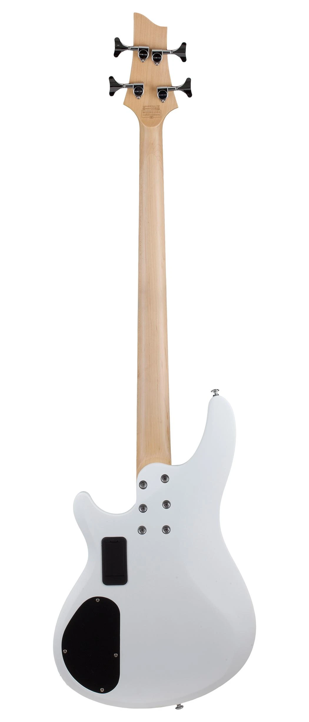 Schecter C-4 Deluxe Bass Guitar in Satin White - SCH-BAS-584-3.jpg