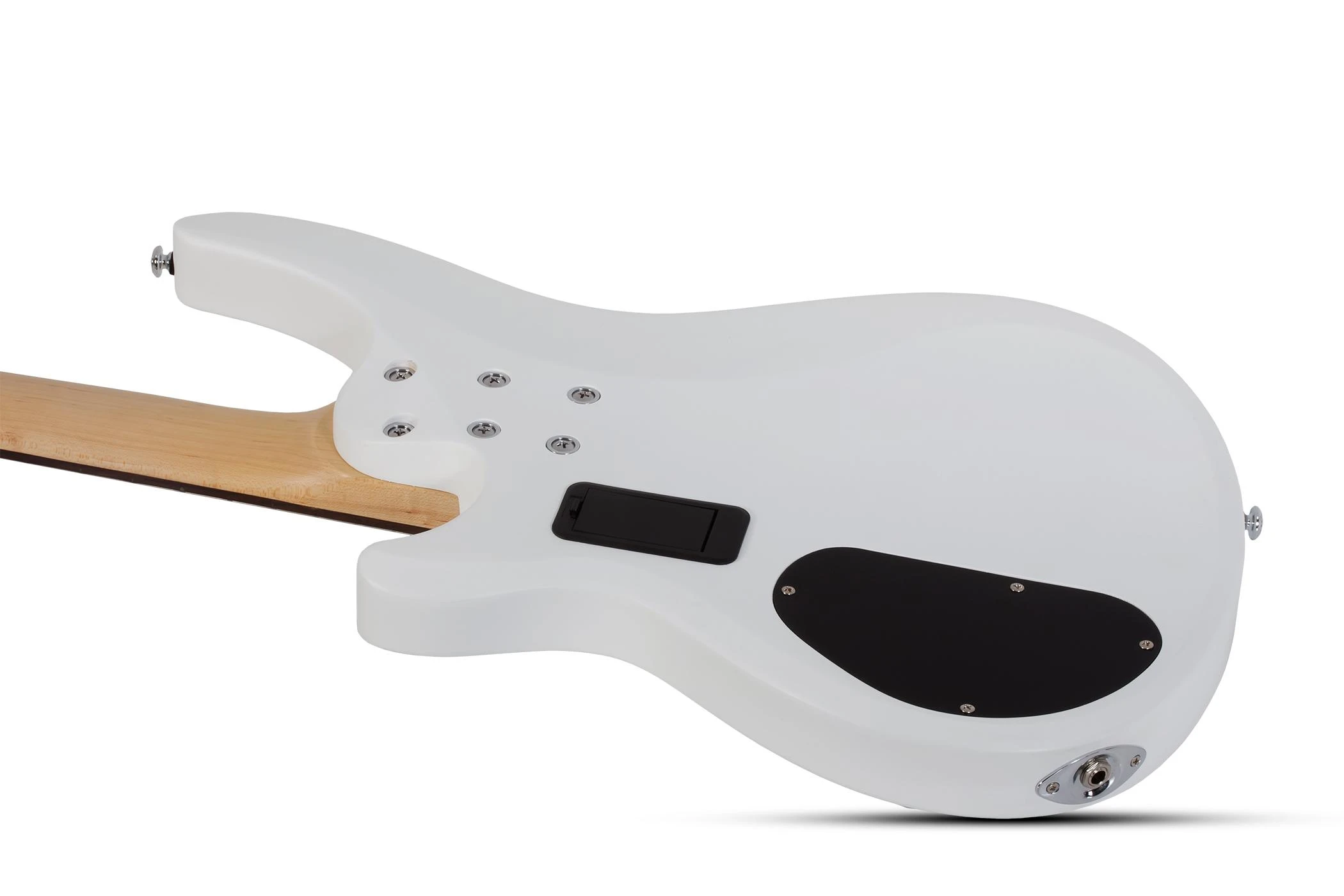 Schecter C-4 Deluxe Bass Guitar in Satin White - SCH-BAS-584-12.jpg