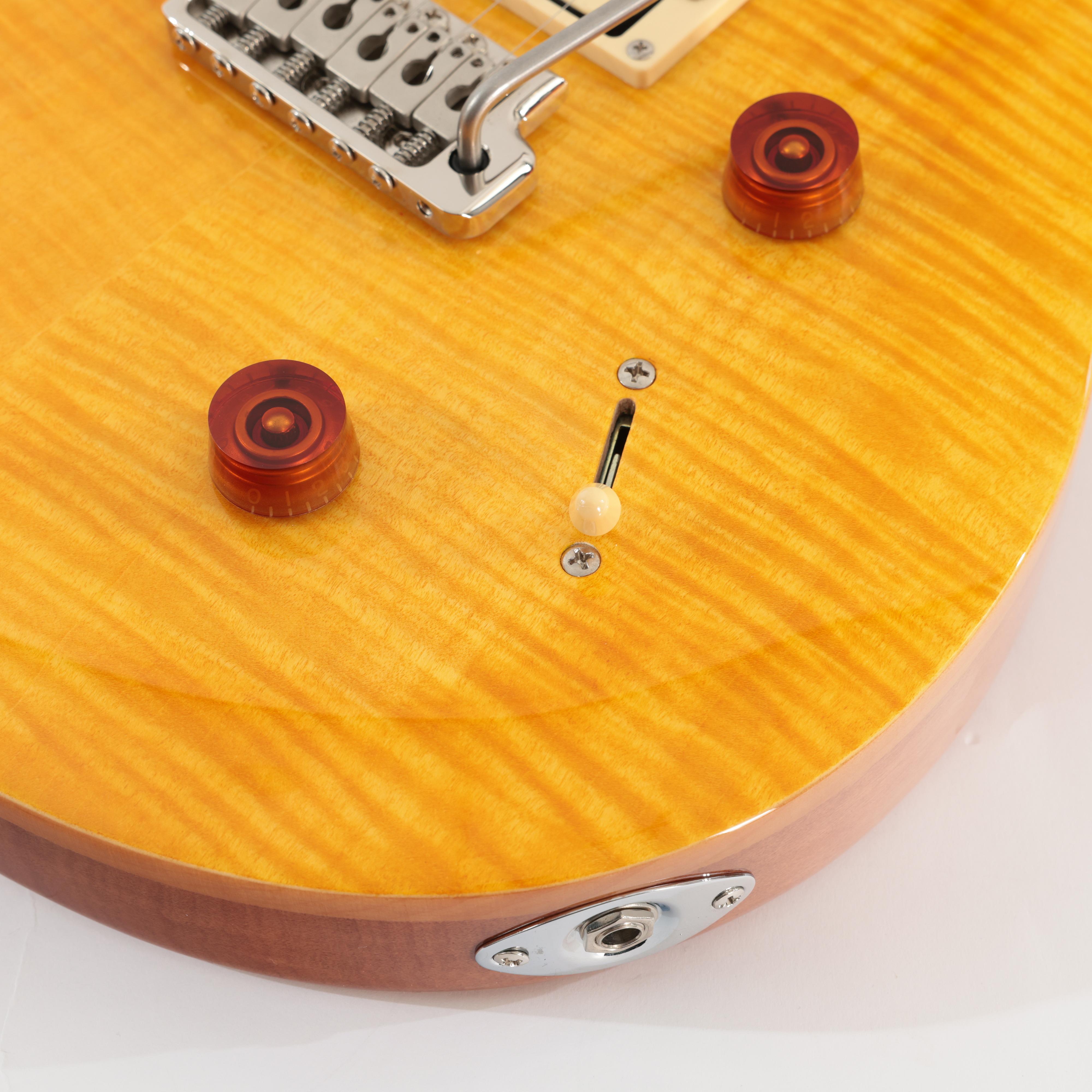 Second Hand PRS SE Custom Semi Hollow Electric Guitar in Amber 398 - SH-141-6398 (7).jpg