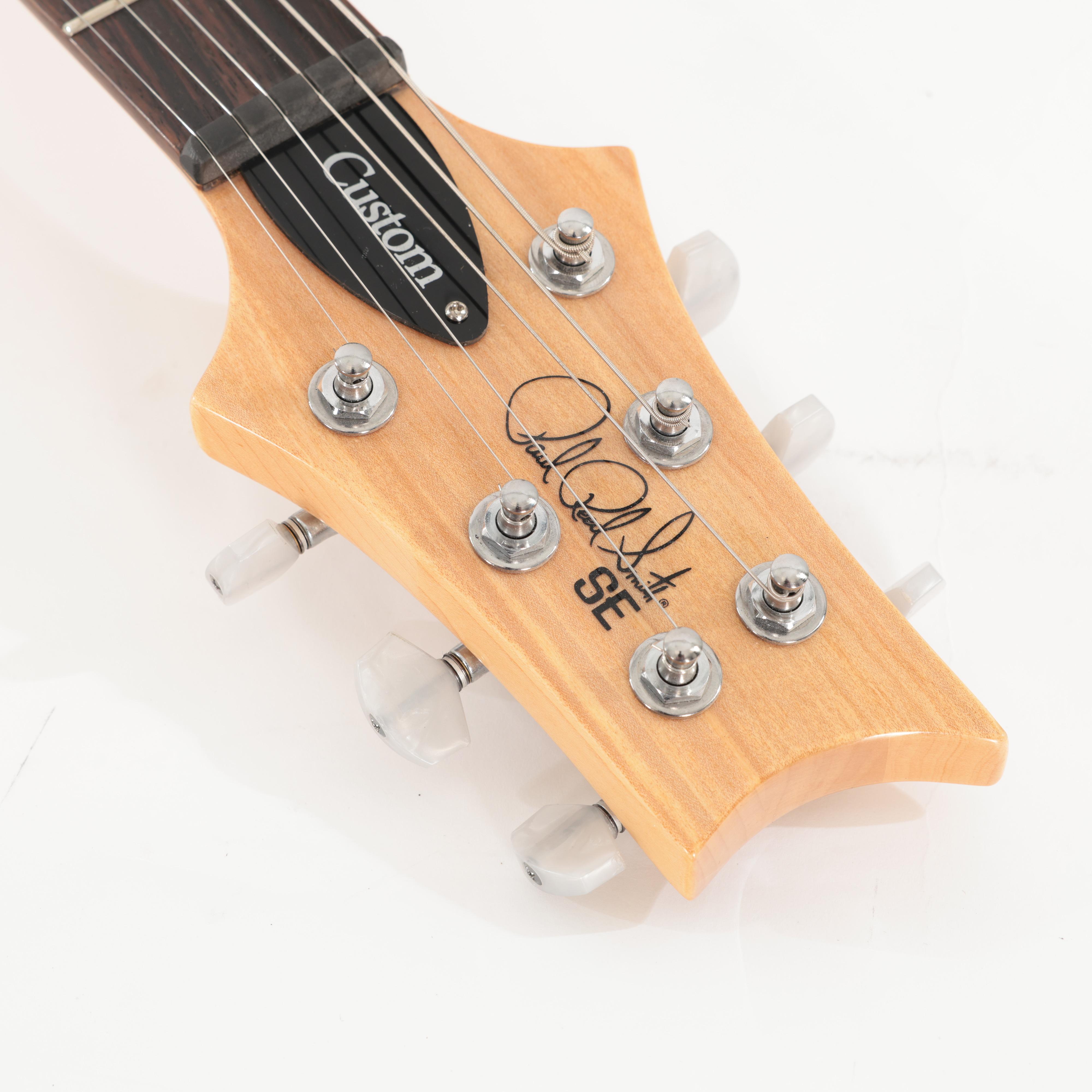 Second Hand PRS SE Custom Semi Hollow Electric Guitar in Amber 398 - SH-141-6398 (11).jpg