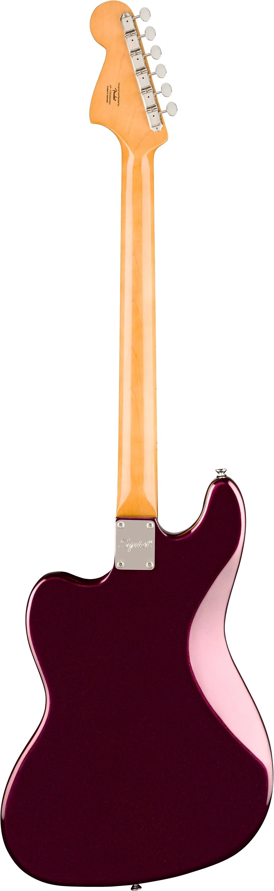 Squier FSR Classic Vibe Bass VI Bass Guitar in Oxblood - 0374581593_sqr_ins_bck_1_rl.jpg