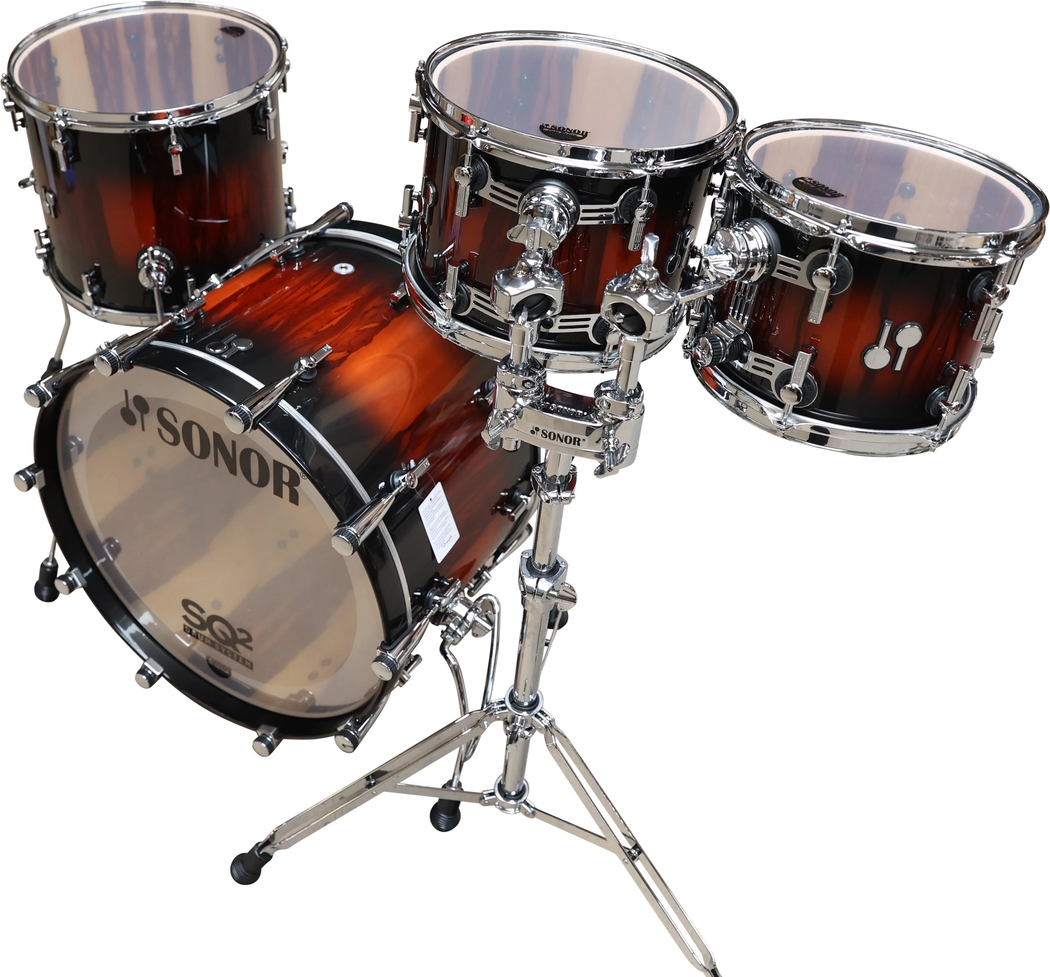 Sonor SQ2 22x15, 10x8, 12x9, 16x14 Black to Red Burst over African Marble - 1060592 (5).jpg