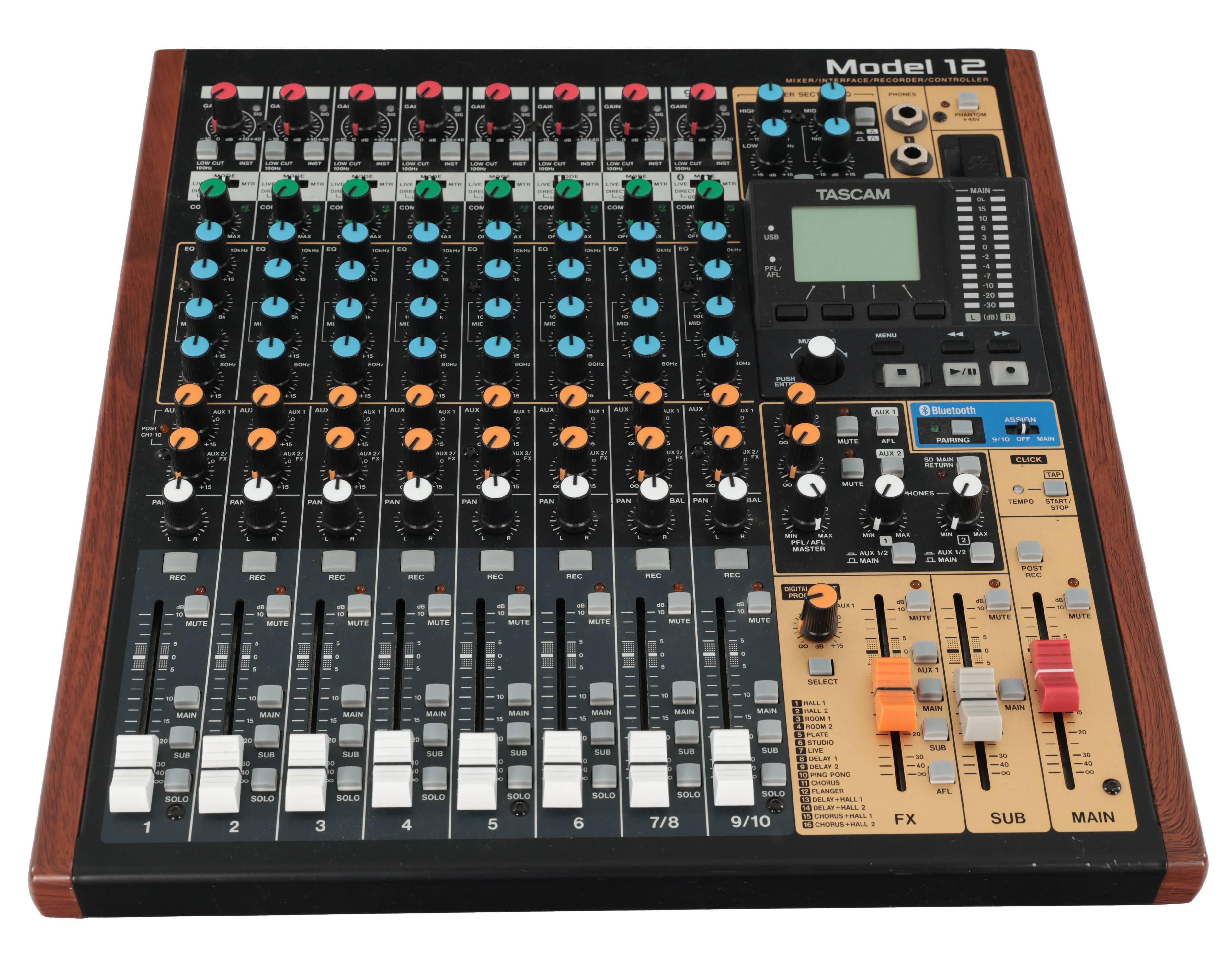 Second Hand Tascam Model 12 Analogue Mixer, Digital Recorder, USB Interface 668 - SH-241-6668 (2).jpg