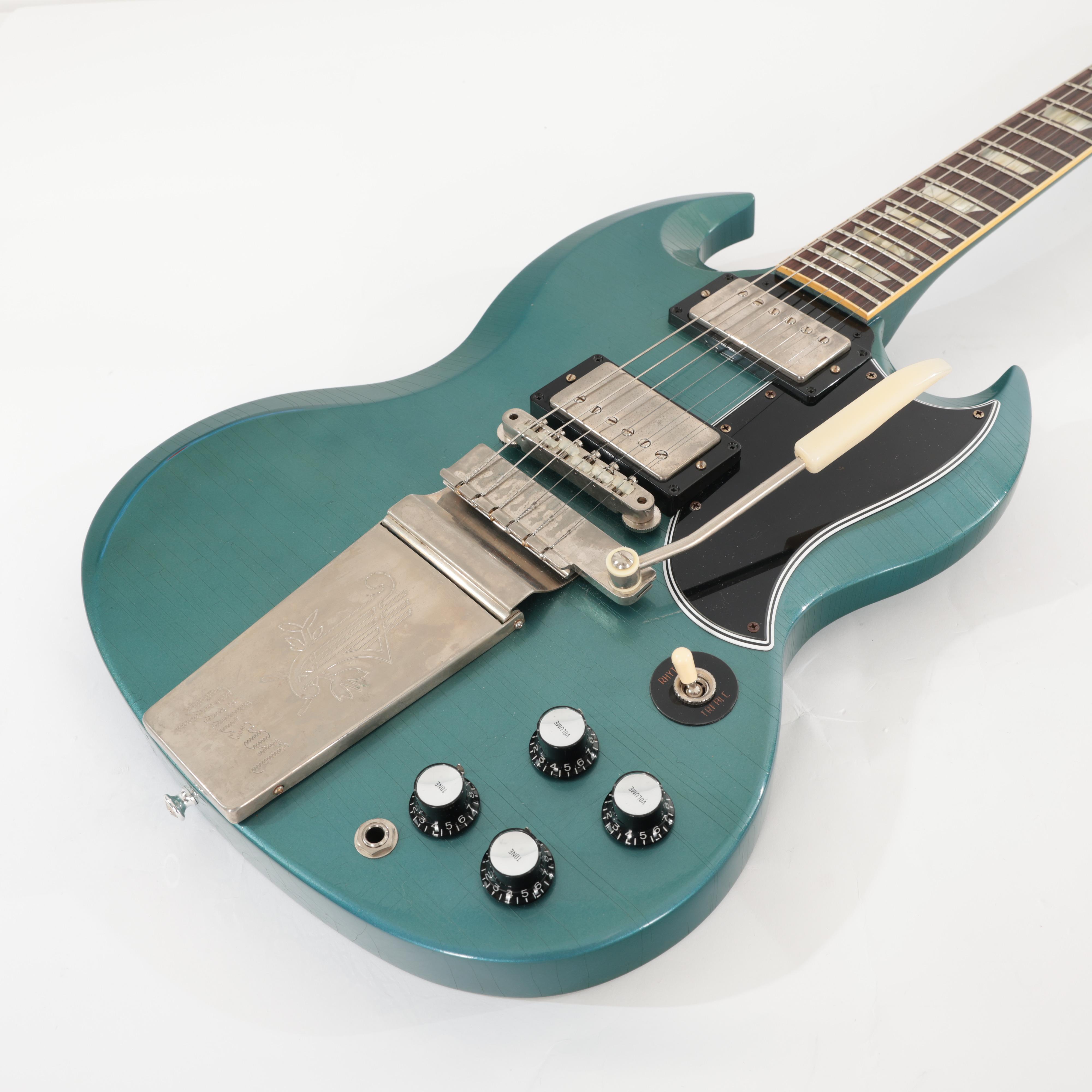 Second Hand Gibson Custom Shop Murphy Lab Light Aged 1964 SG in Pelham Blue 599 - SH-114-2599 (5).jpg