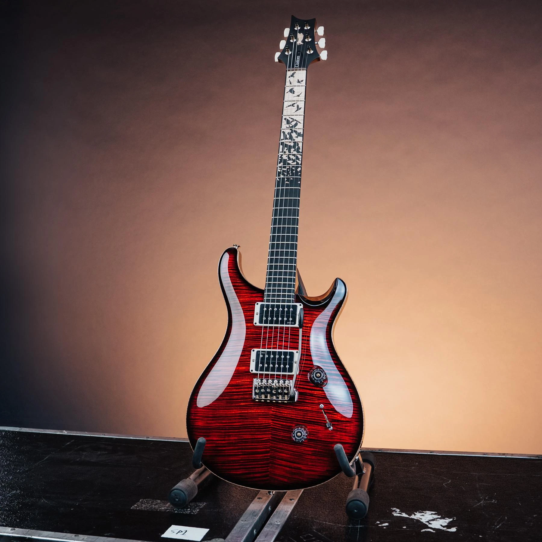 PRS Limited Edition Custom 24 “Birds of a Feather” Electric Guitar in Blood Red - 1176943T-Lifestyle.jpg