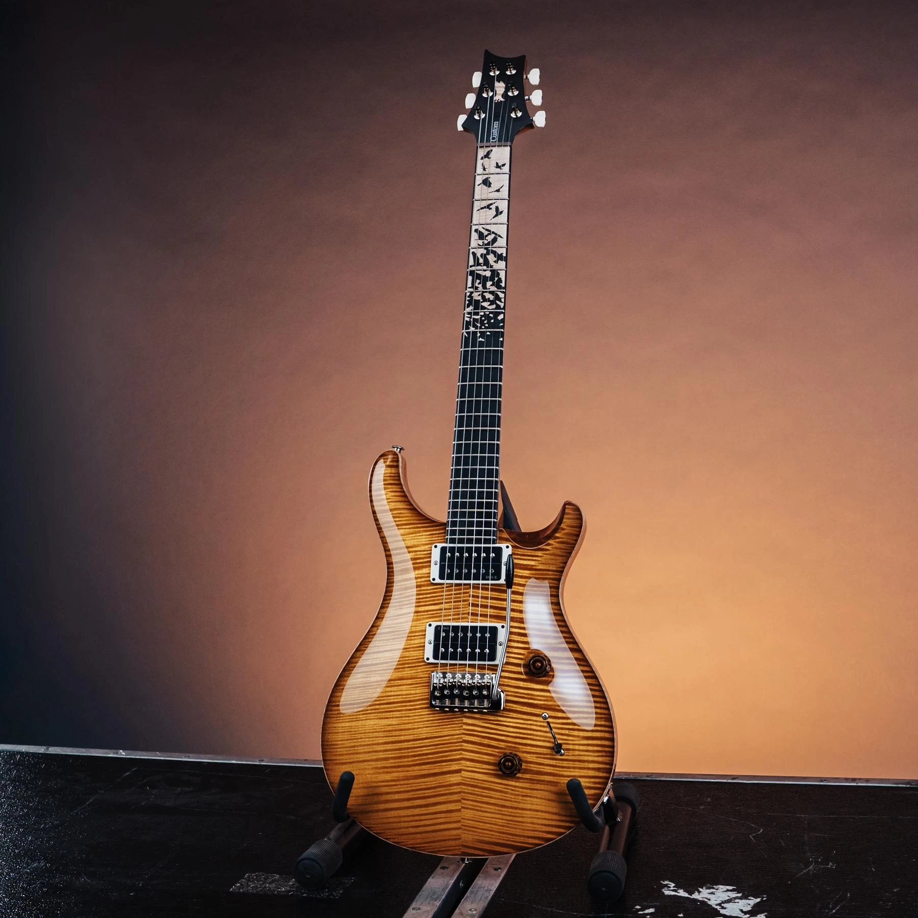 PRS Limited Edition Custom 24 “Birds of a Feather” Electric Guitar in Honey Gold - 1176943U-Lifestyle.jpg