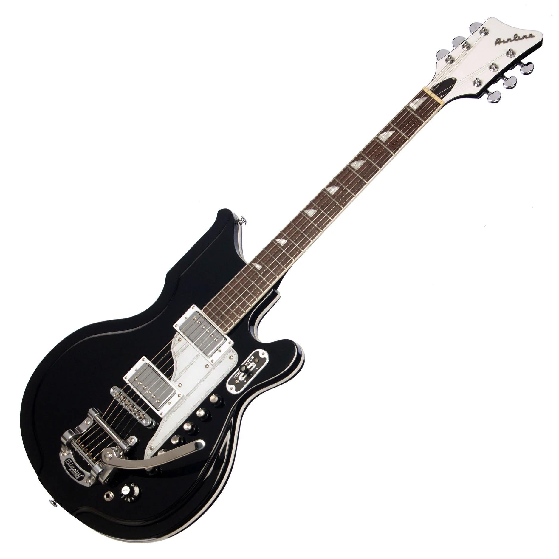 Airline '59 Newport DLX Electric Guitar in Black - AIRLINE-2674-7.jpg