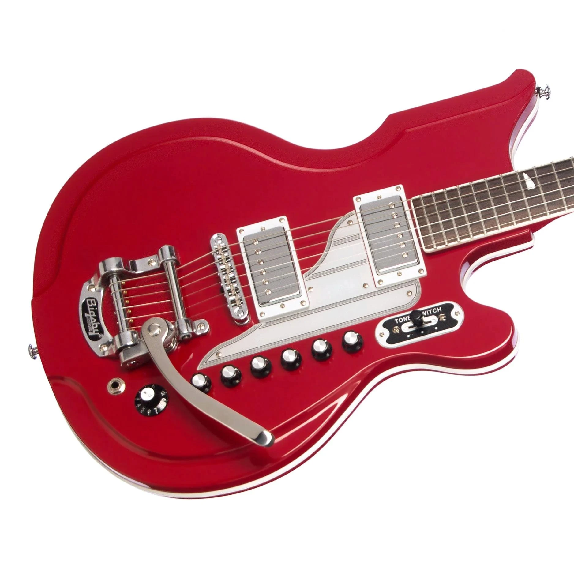 Airline '59 Newport DLX Electric Guitar in Red - AIRLINE-3346-7.jpg