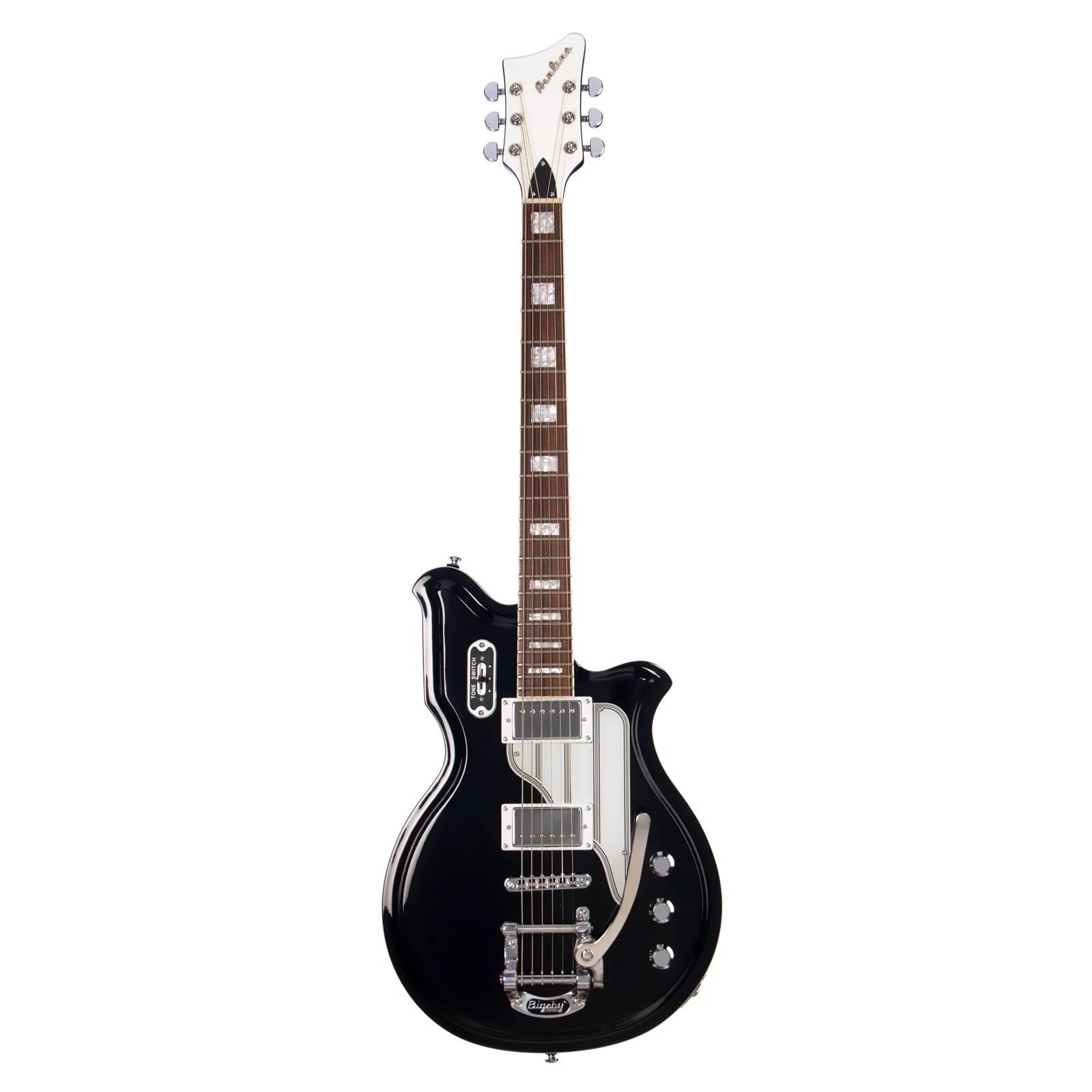 Airline MAP Baritone DLX Electric Guitar in Black - AIRLINE-1393-2.jpg