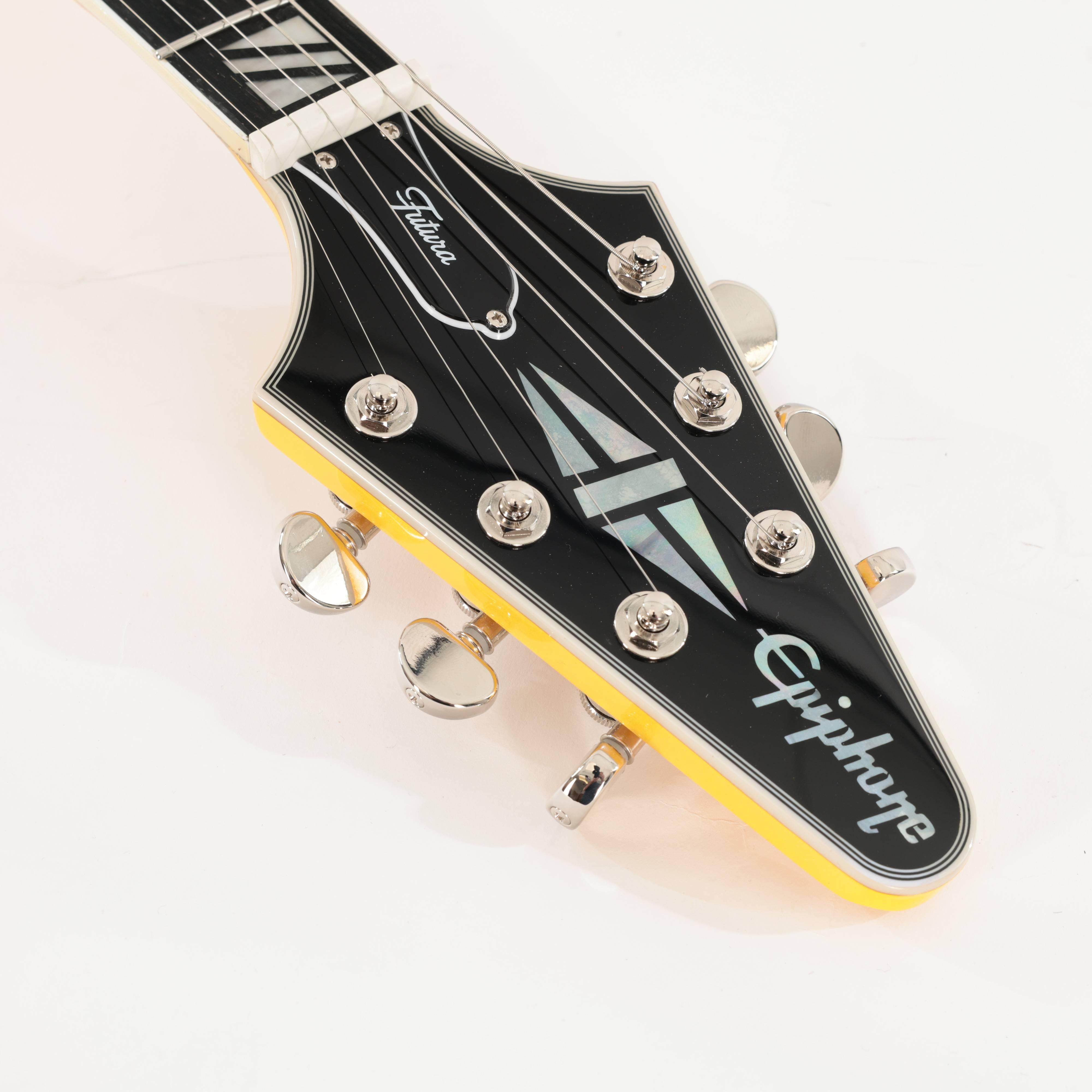 B Stock : Epiphone Futura Flying V Custom Electric Guitar in Solaris Shift - 001 - B-EIFFVCSLS-0001 (14).jpg