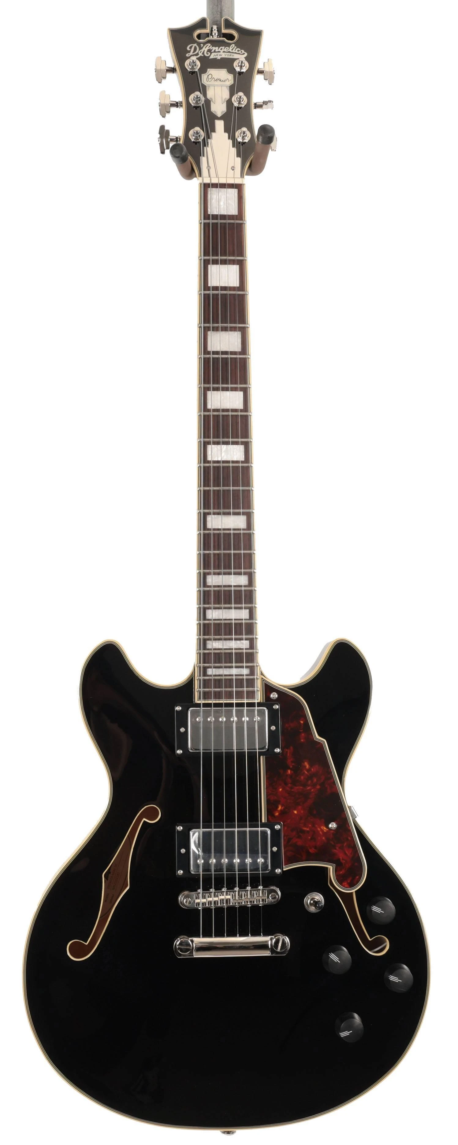 B Stock : D’Angelico Premier Mini DC Semi-Hollow Electric Guitar in Solid Black - 002 - B-DAPMDCSBK-0002 (3).jpg