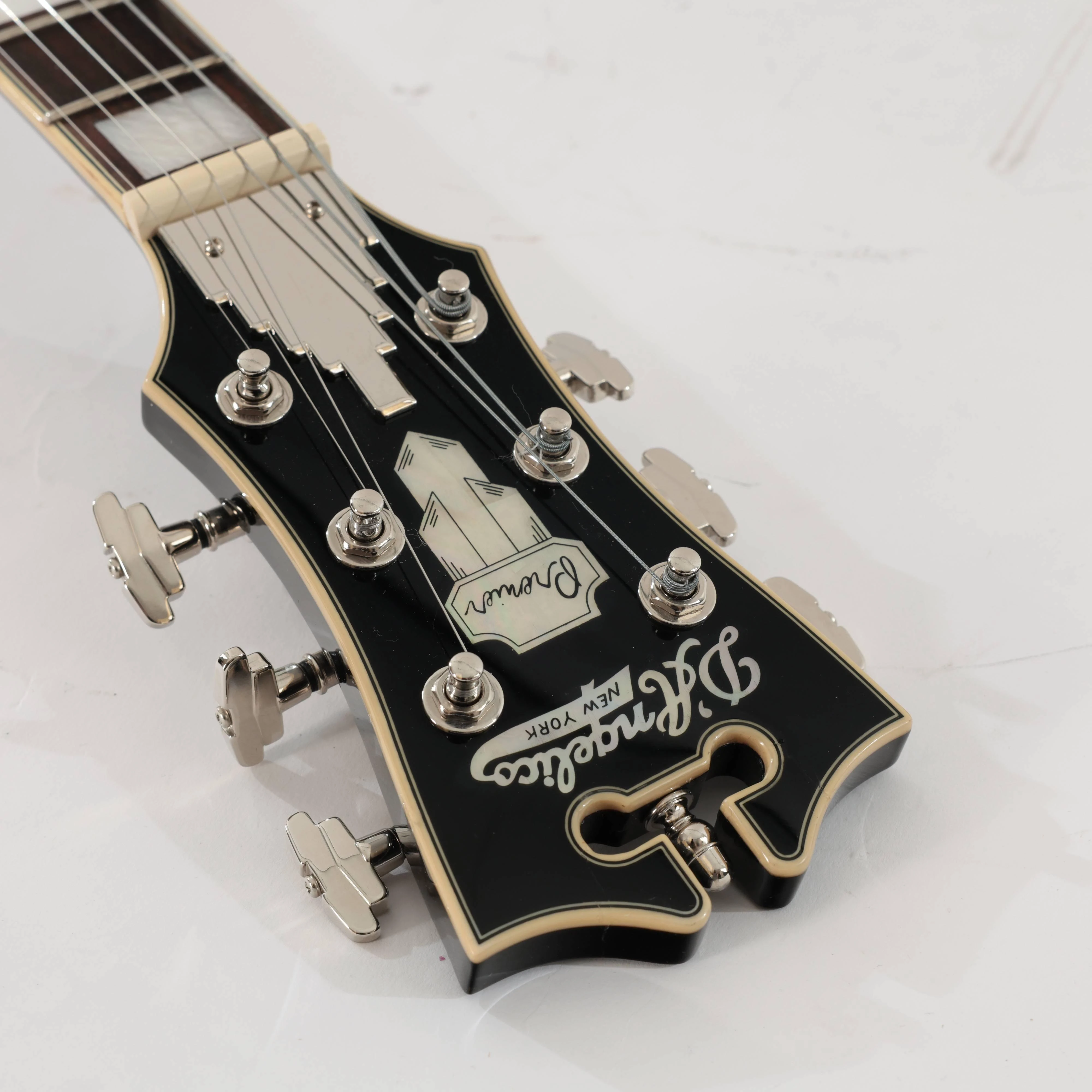 B Stock : D’Angelico Premier Mini DC Semi-Hollow Electric Guitar in Solid Black - 002 - B-DAPMDCSBK-0002 (16).jpg
