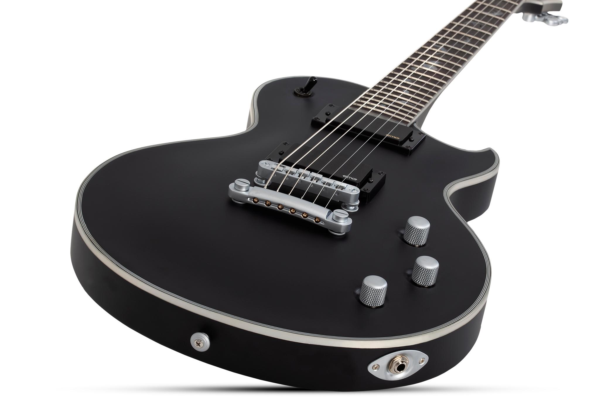 Schecter Solo-II Damien Platinum Electric Guitar in Satin Black - SCH-GTR-1194-5.jpg
