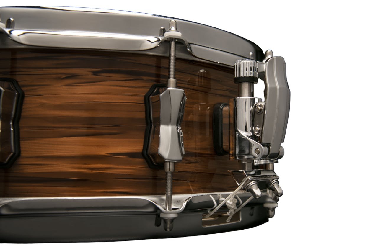 Mapex Black Panther Scorpion snare drum 14 x 5.5 8 Ply 8.9mm Mahogany Shell - BPNMH4550CNX-Mapex-Black-Panther-Scorpion-Close.jpg