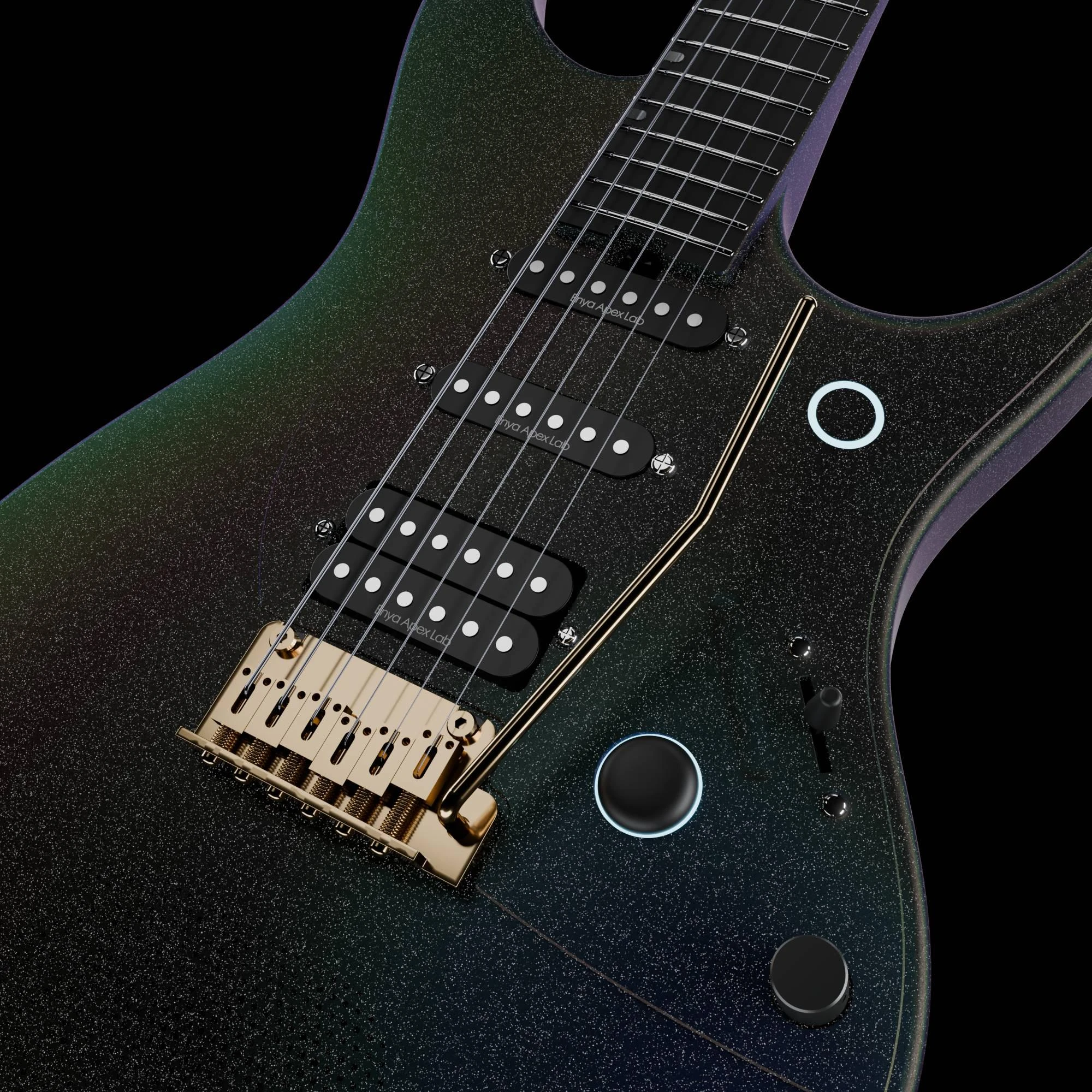 Enya Inspire Pro AL Smart Electric Guitar In Onyx Black - INSPIRE-PROAL-OB (5).jpg