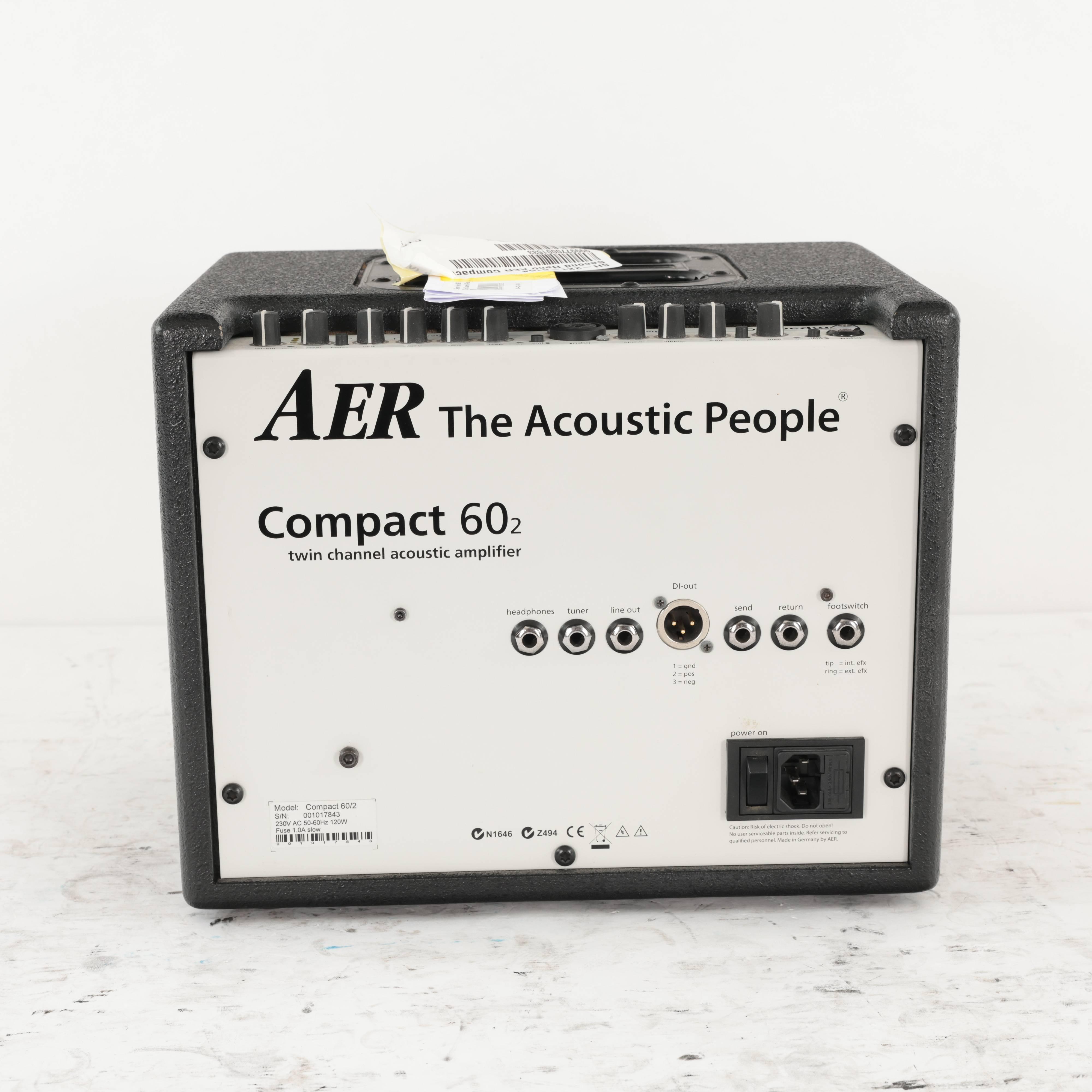 Second Hand AER Compact 60/2 (Version 2) Twin Channel Acoustic Amplifier 154 - SH-221-0154 (5).jpg