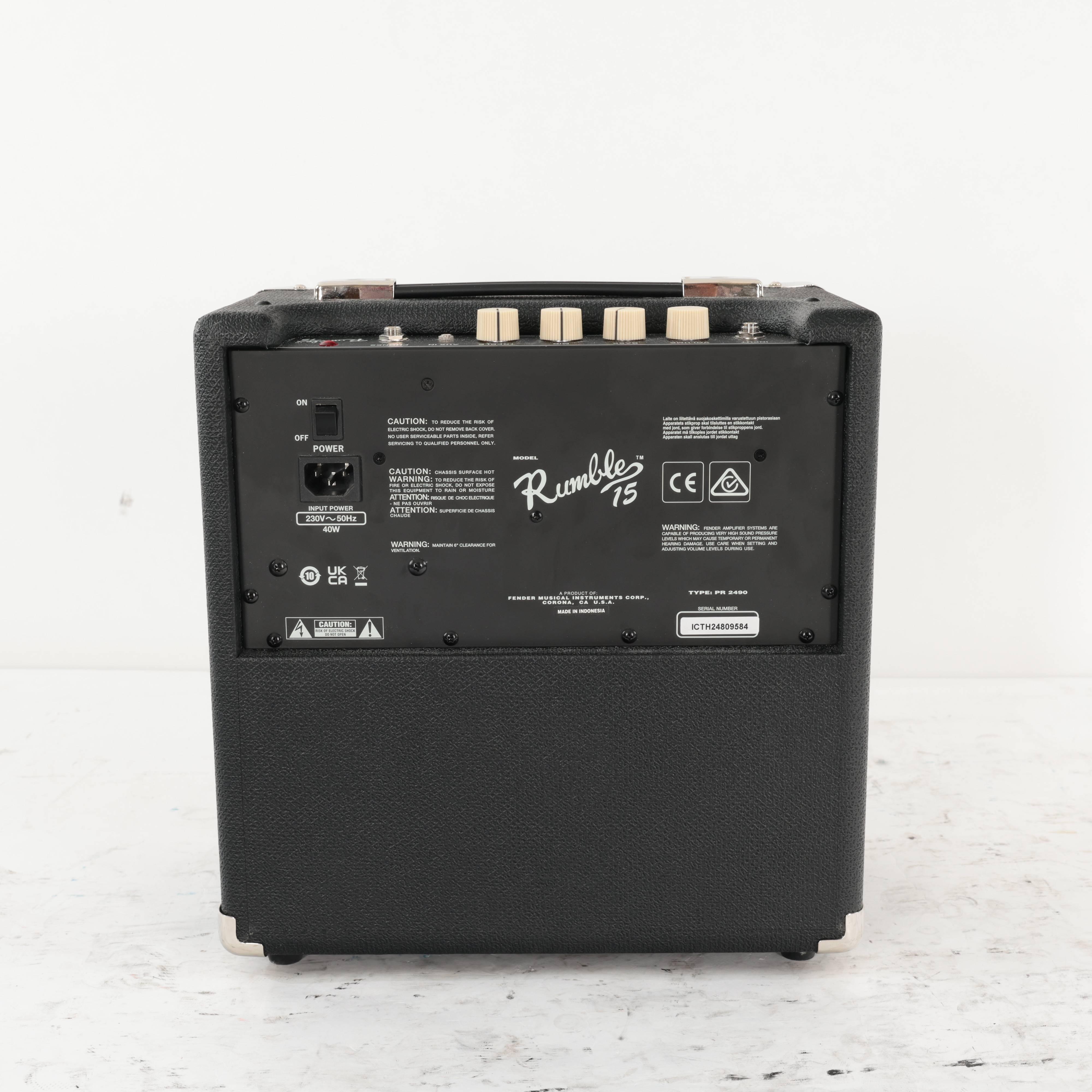 Second Hand Fender Rumble 15 V3 Bass Amp 054 - SH-213-0054 (6).jpg