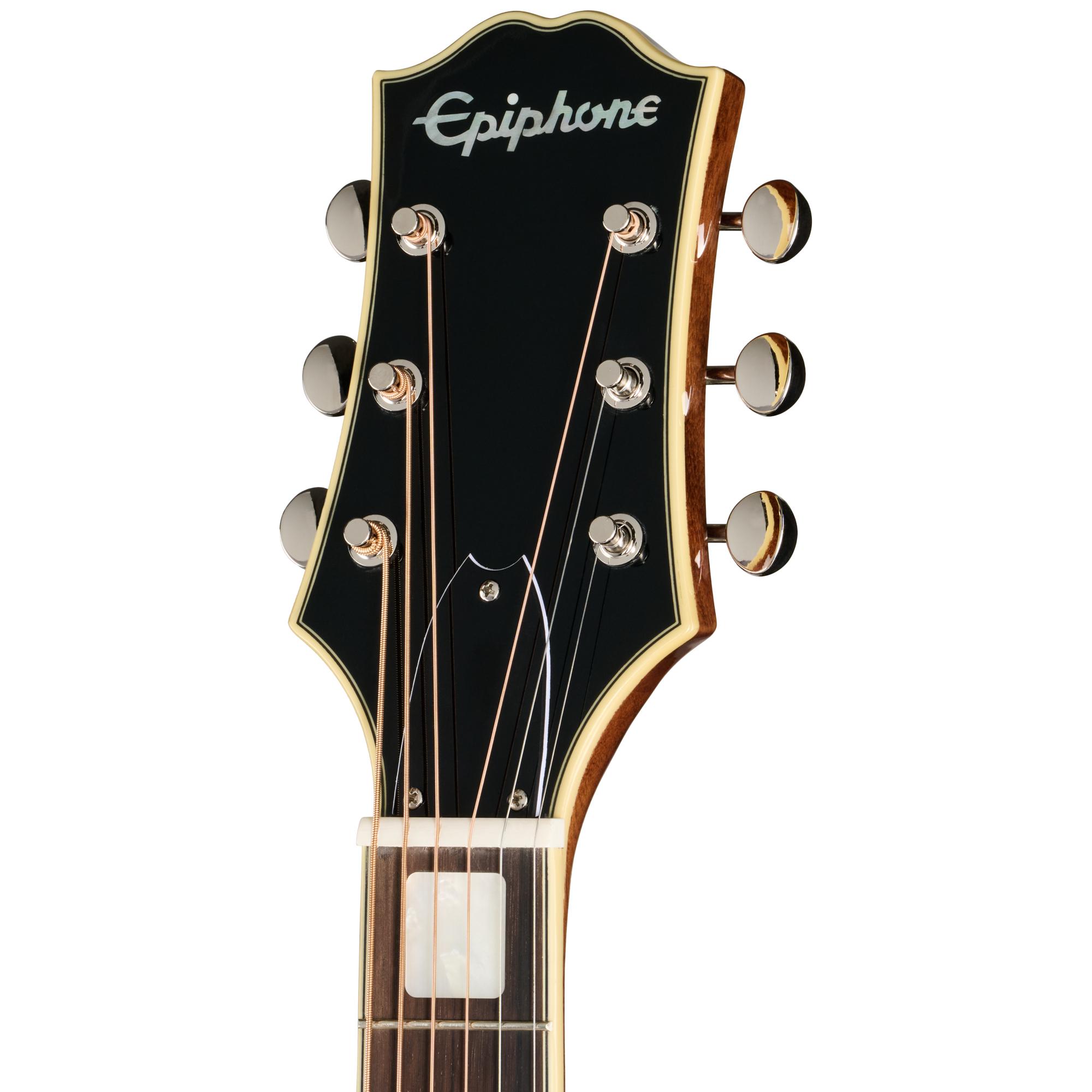 Epiphone Marcus King Signature El Dorado Electro Acoustic Guitar in Antique Natural - EMEDMKANNH1-Headstock.jpg