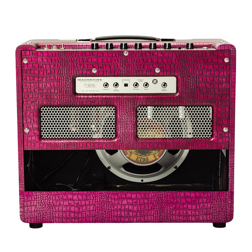 Magnatone Super Fifty-Nine M-80 1x12" Guitar Valve Amp Combo in Chrome Grape - super-fifty-nine-112-front1.jpg