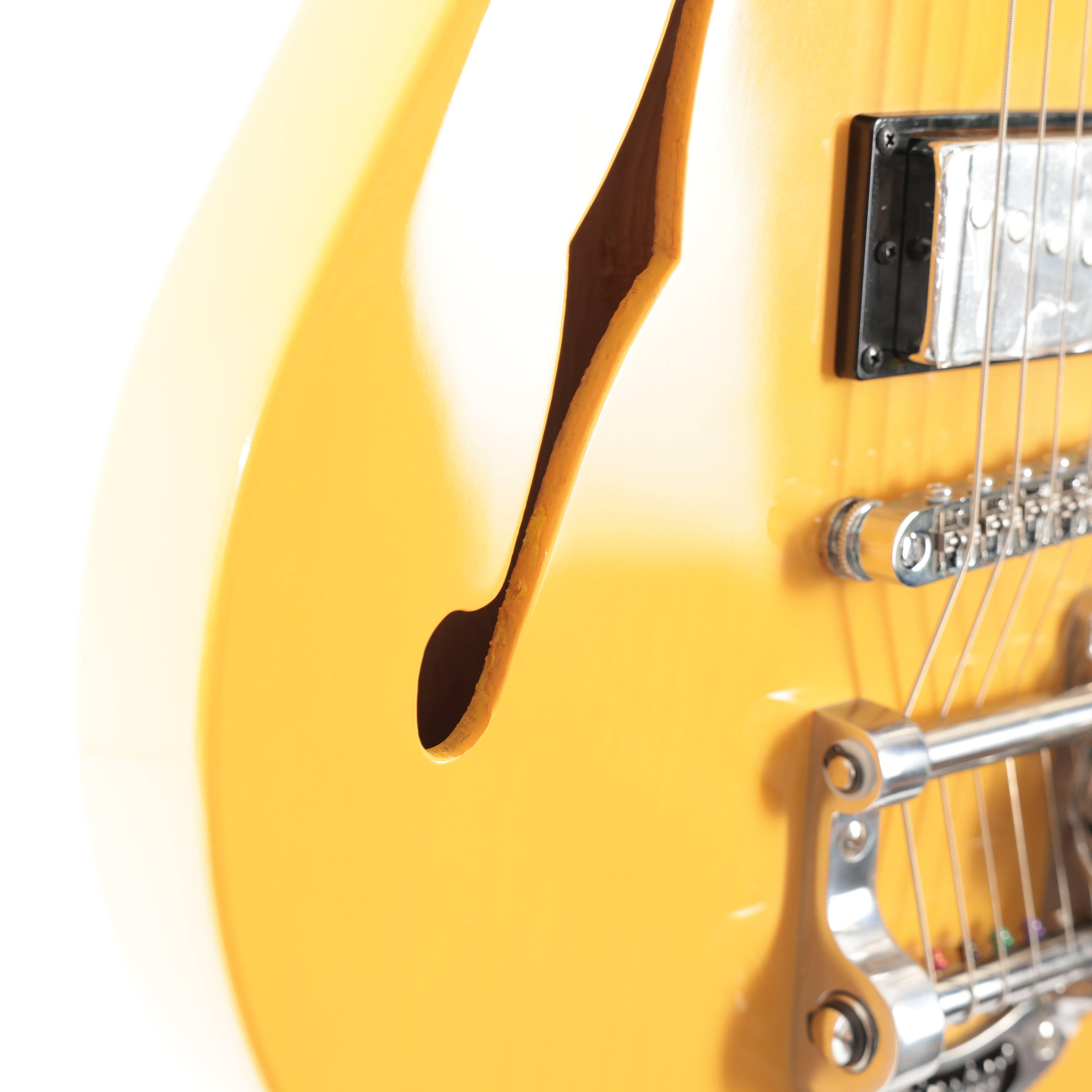 B Stock : Sterling by Music Man Valentine Chambered Bigsby Semi-Hollow Electric Guitar in Butterscotch - 001 - B-STJV60CBB-0001 (4).jpg