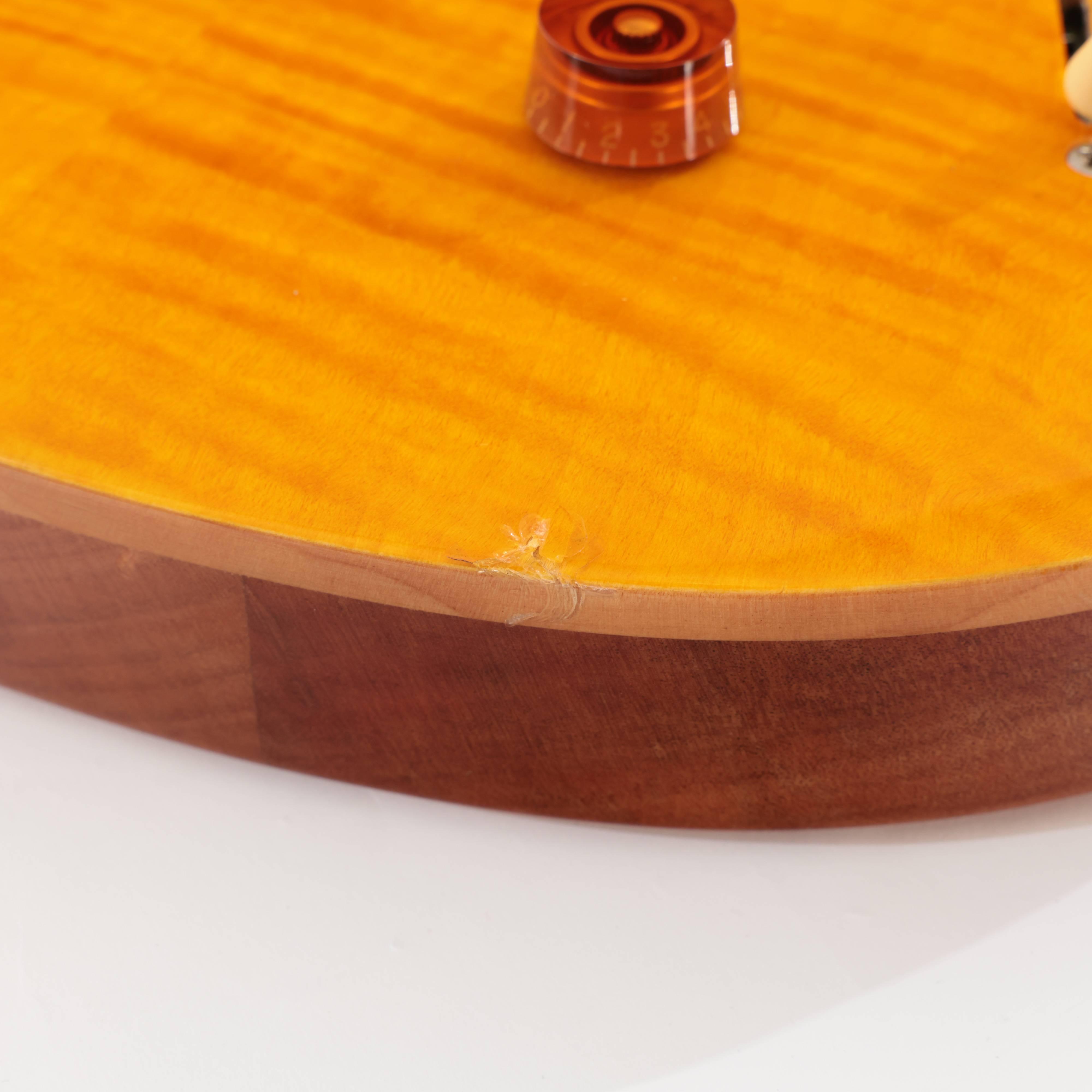 Second Hand PRS SE Custom 22 Semi-Hollow Electric Guitar In Santana Yellow 742 - SH-241-6742 (6).jpg