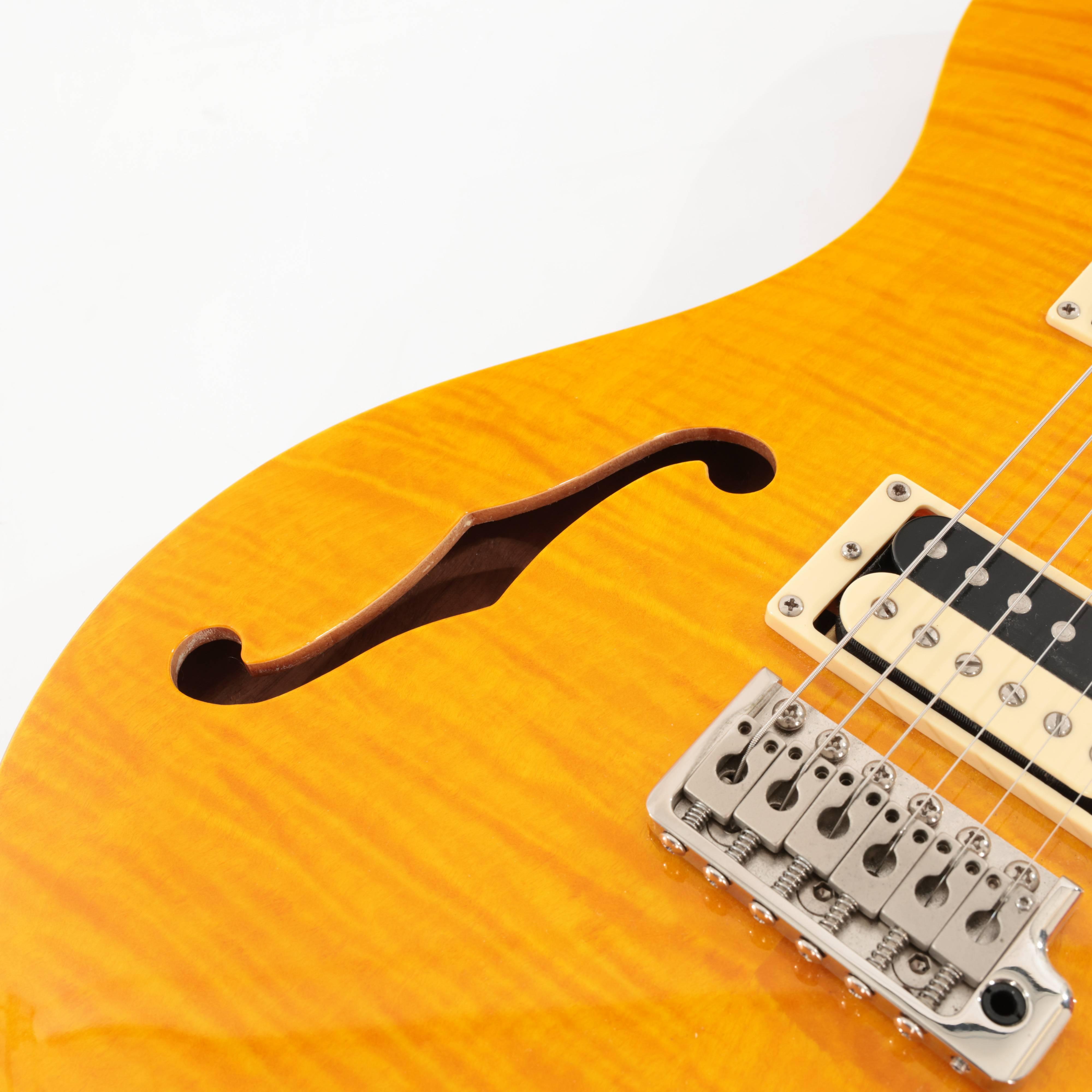 Second Hand PRS SE Custom 22 Semi-Hollow Electric Guitar In Santana Yellow 742 - SH-241-6742 (9).jpg