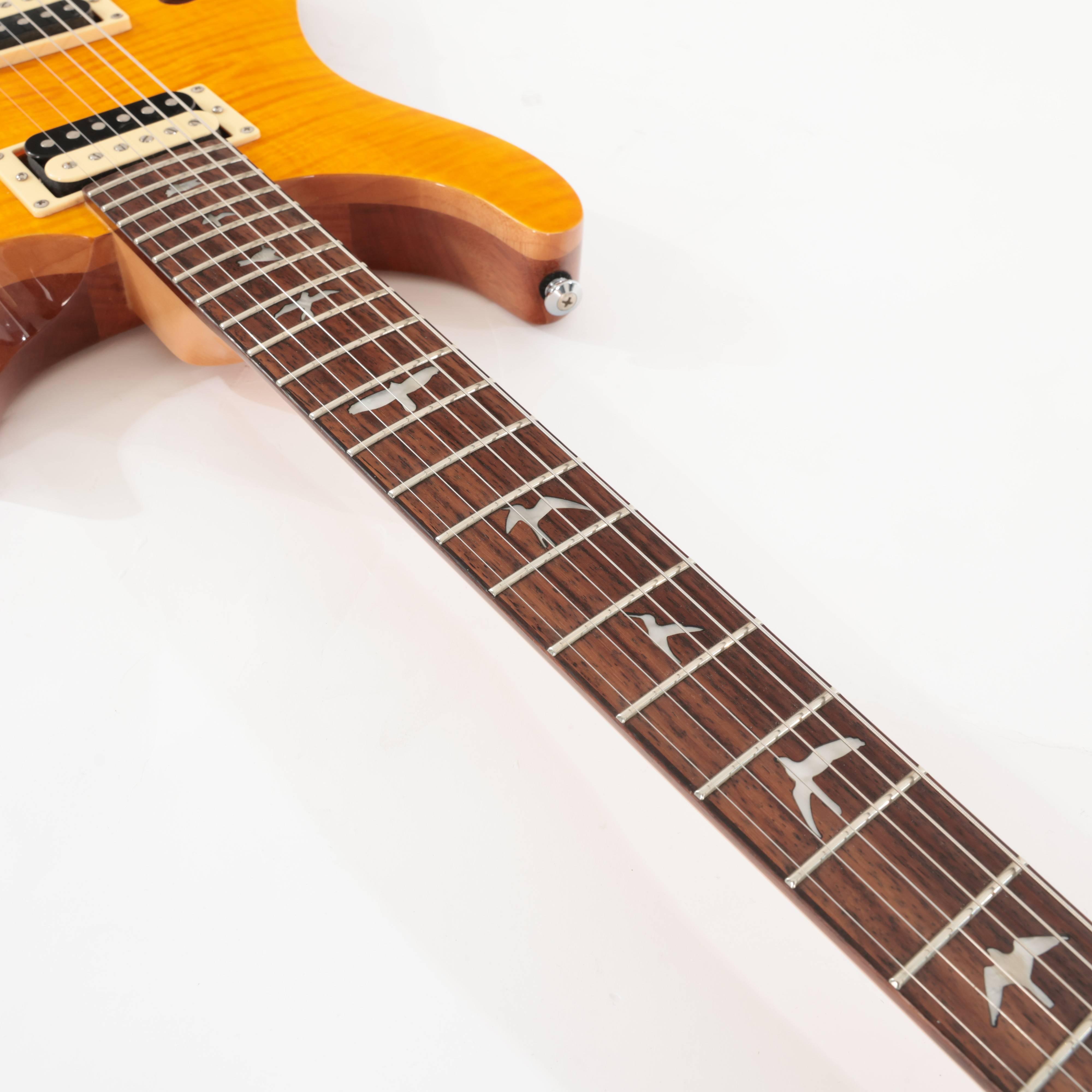 Second Hand PRS SE Custom 22 Semi-Hollow Electric Guitar In Santana Yellow 742 - SH-241-6742 (13).jpg