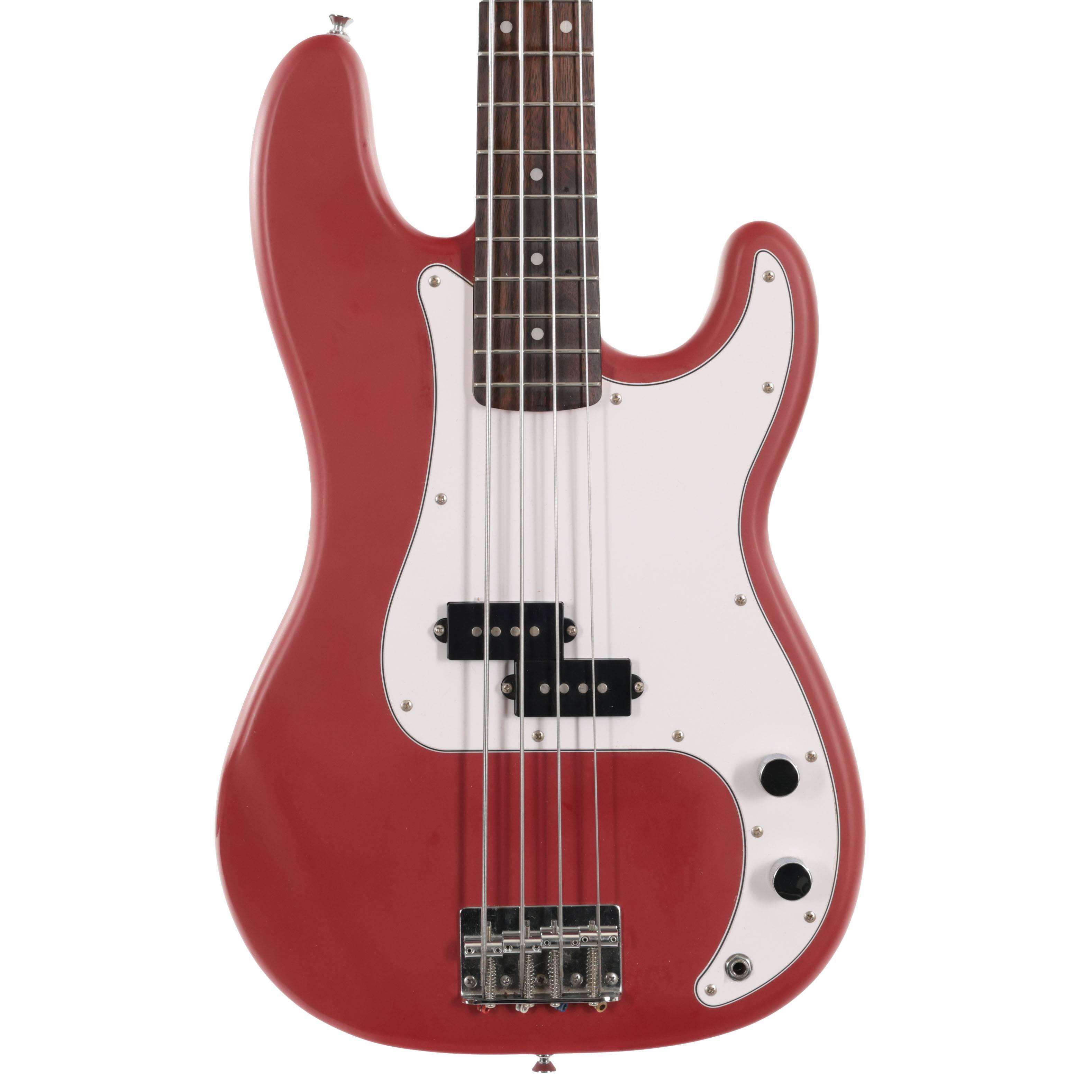Second Hand Squier Precision Bass Satin Red 537 - SH-197-0537 (2).jpg