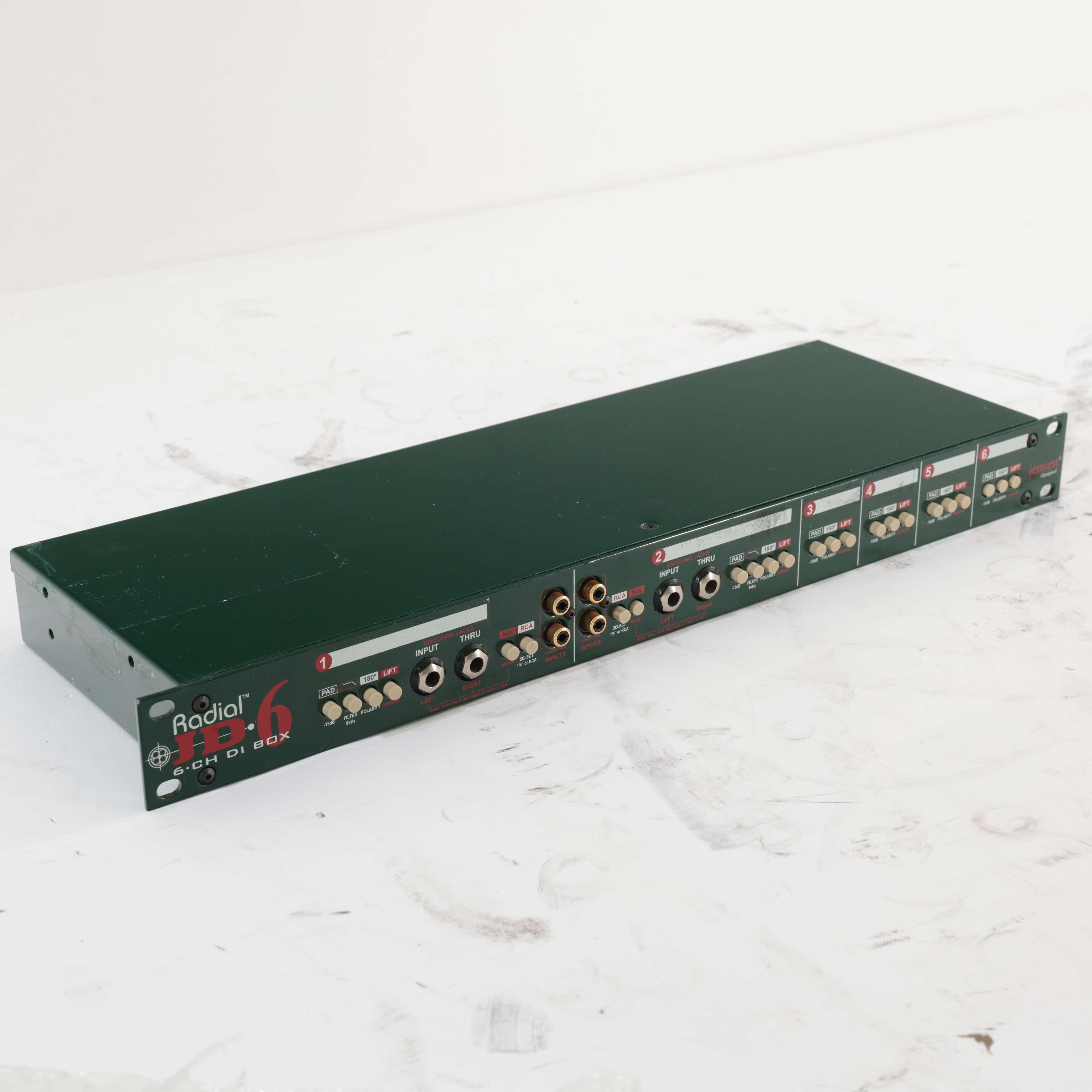 Second Hand Radial JD6 6-Channel Rackmount Passive Direct Box 079 - SH-130-1079 (2).jpg