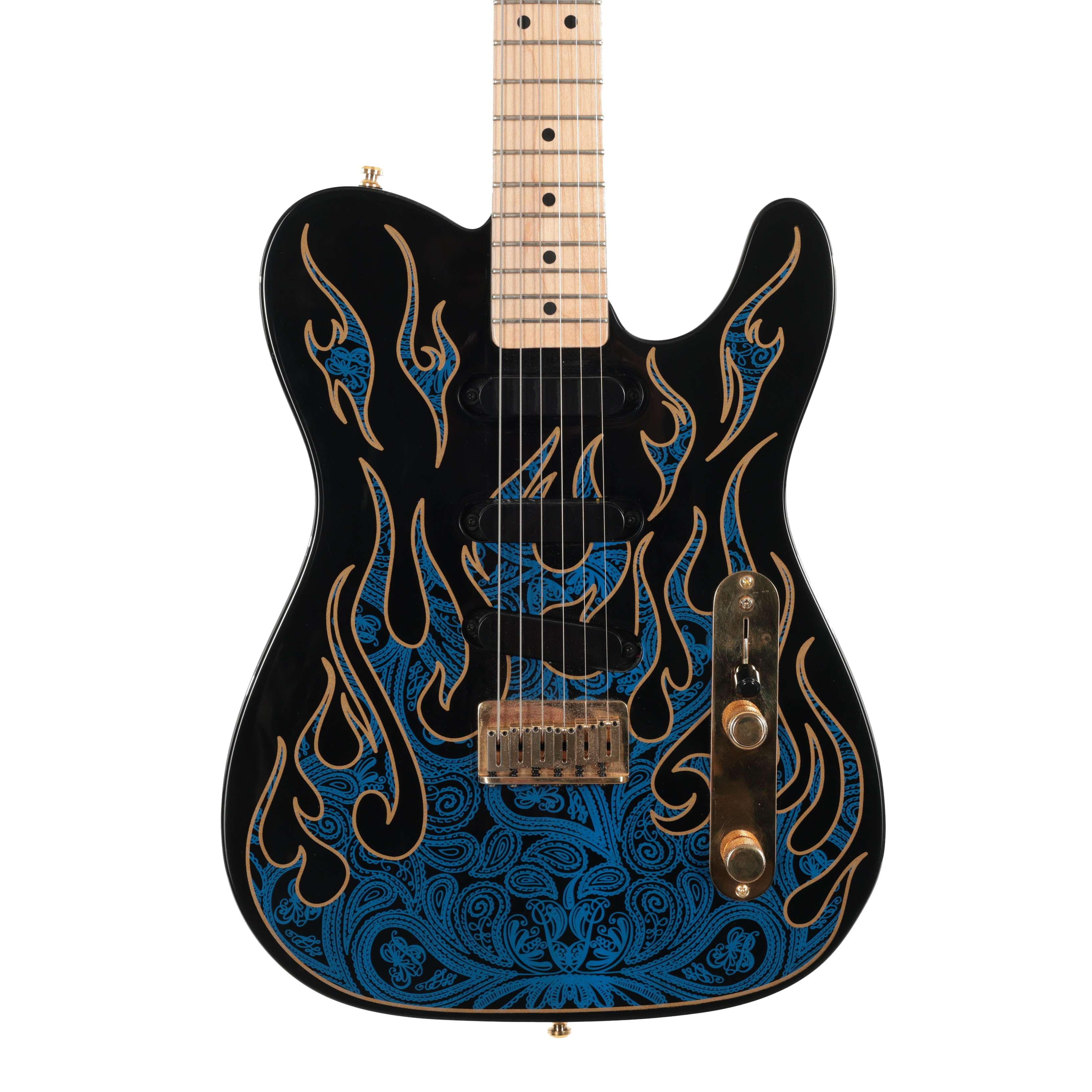 Second Hand Fender USA James Burton Telecaster Electric Guitar In Blue Flame 637 - SH-114-2637 (2).jpg