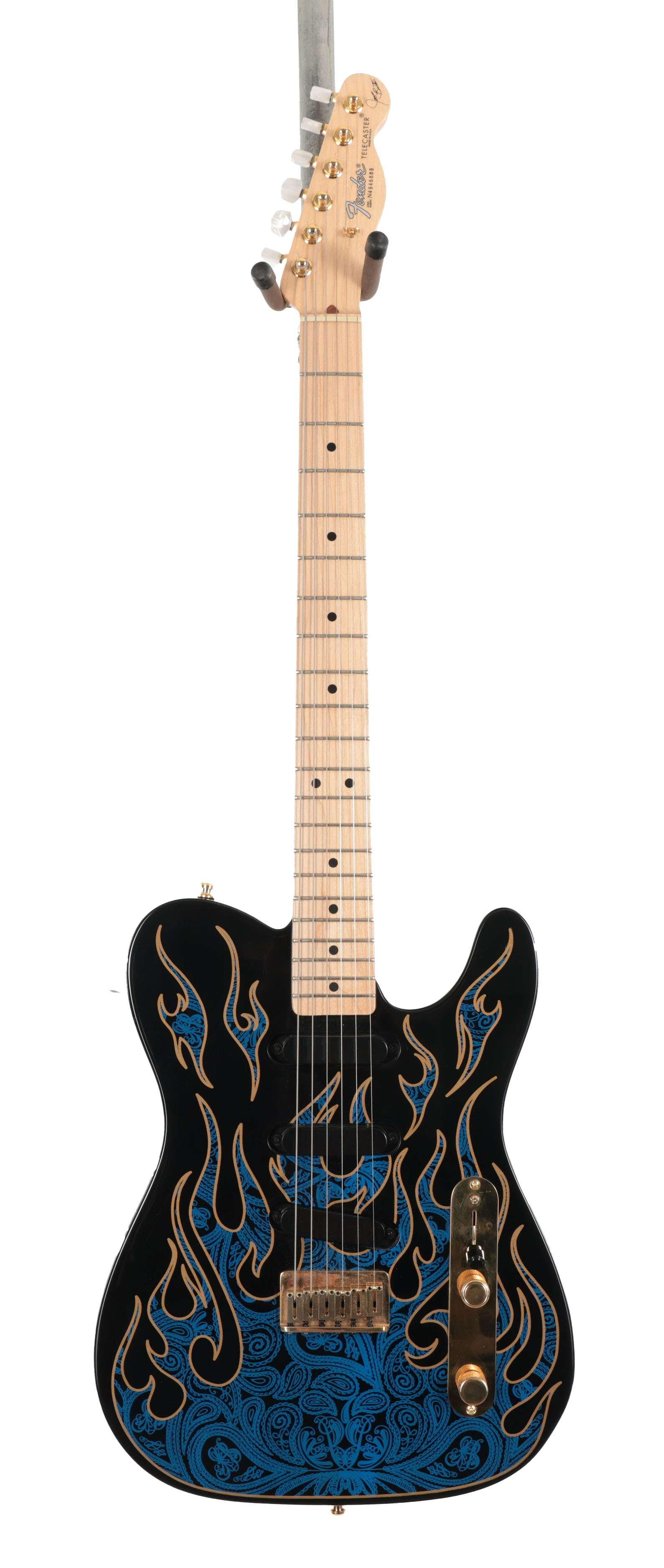 Second Hand Fender USA James Burton Telecaster Electric Guitar In Blue Flame 637 - SH-114-2637 (3).jpg