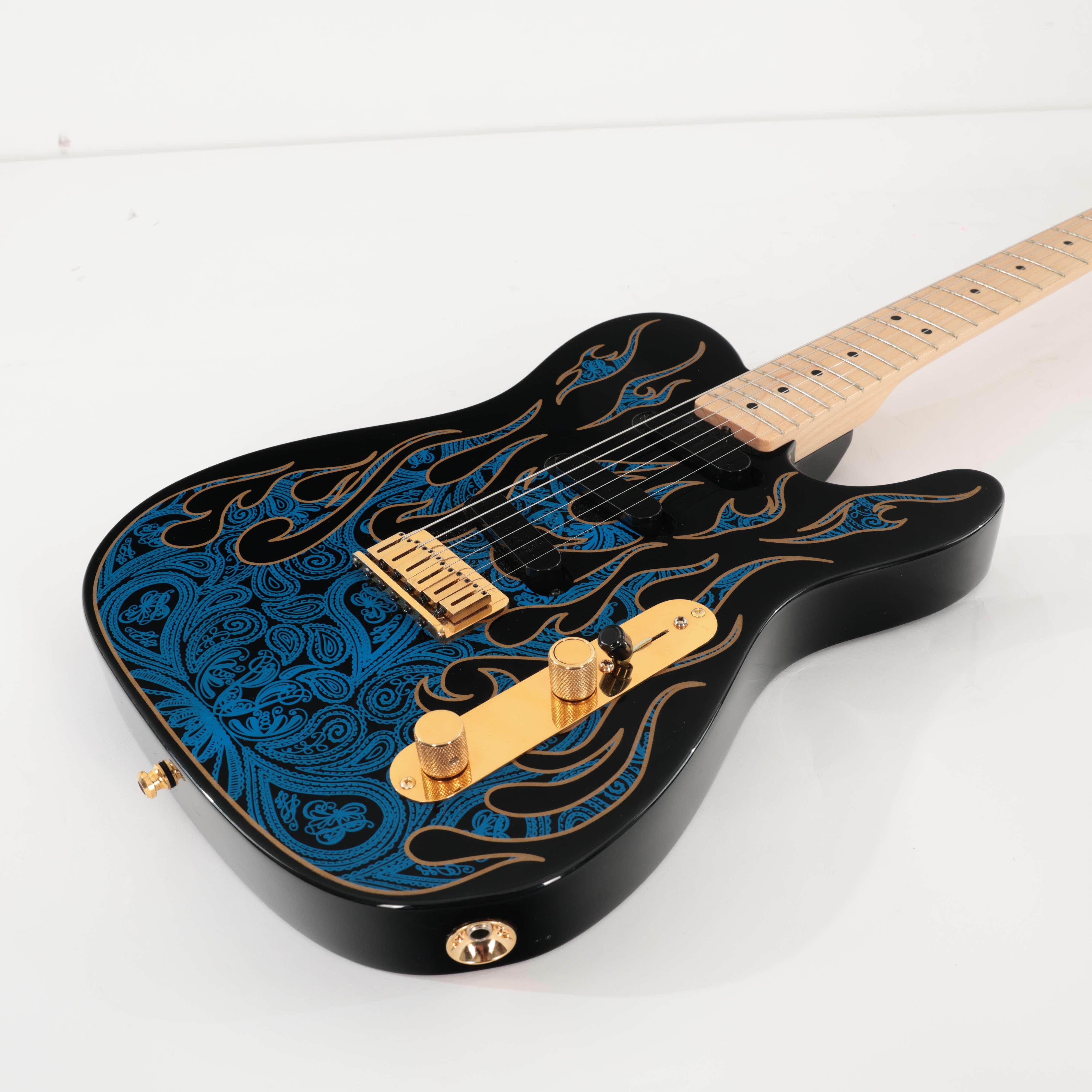 Second Hand Fender USA James Burton Telecaster Electric Guitar In Blue Flame 637 - SH-114-2637 (5).jpg