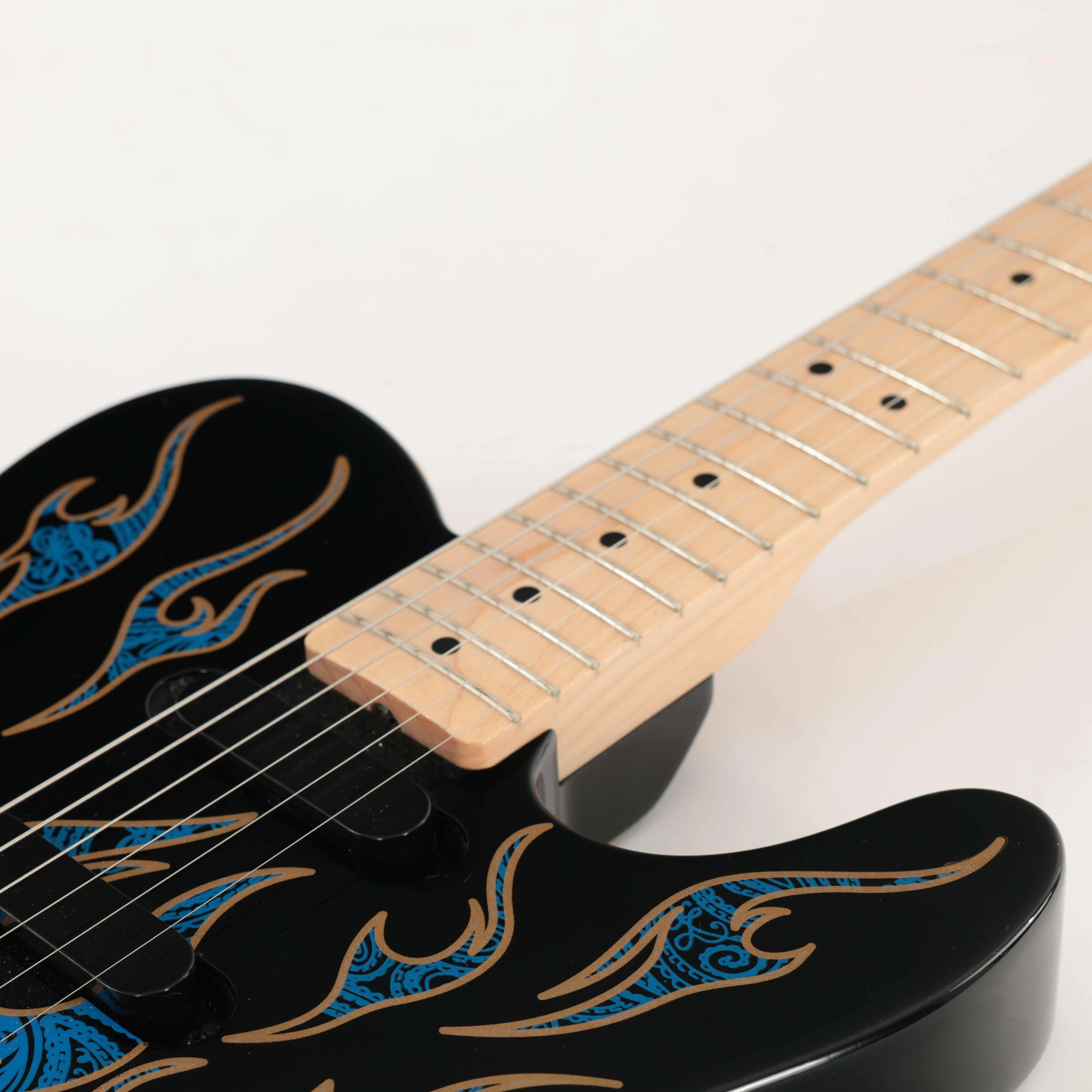 Second Hand Fender USA James Burton Telecaster Electric Guitar In Blue Flame #637 - SH-114-2637 (6).jpg