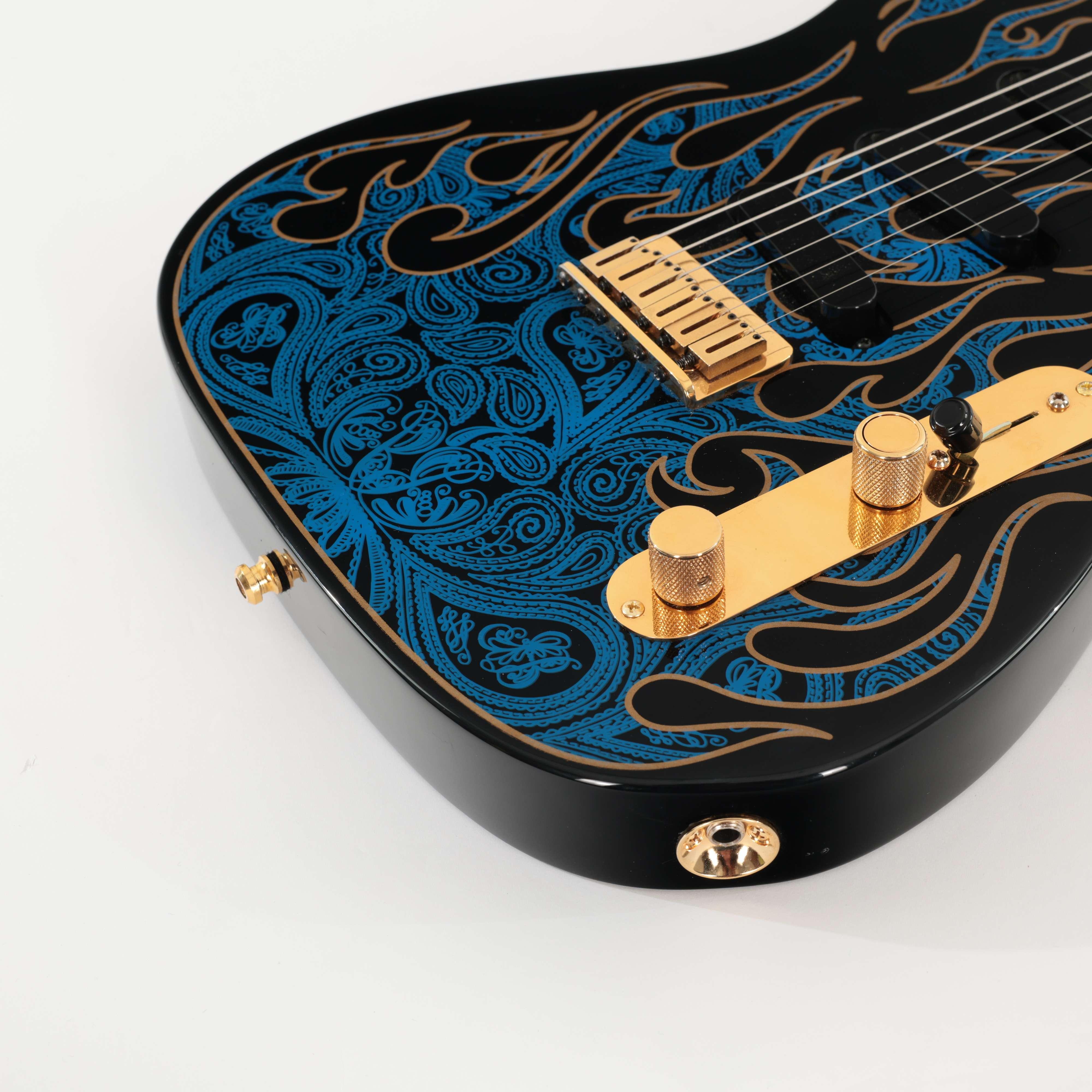 Second Hand Fender USA James Burton Telecaster Electric Guitar In Blue Flame 637 - SH-114-2637 (7).jpg