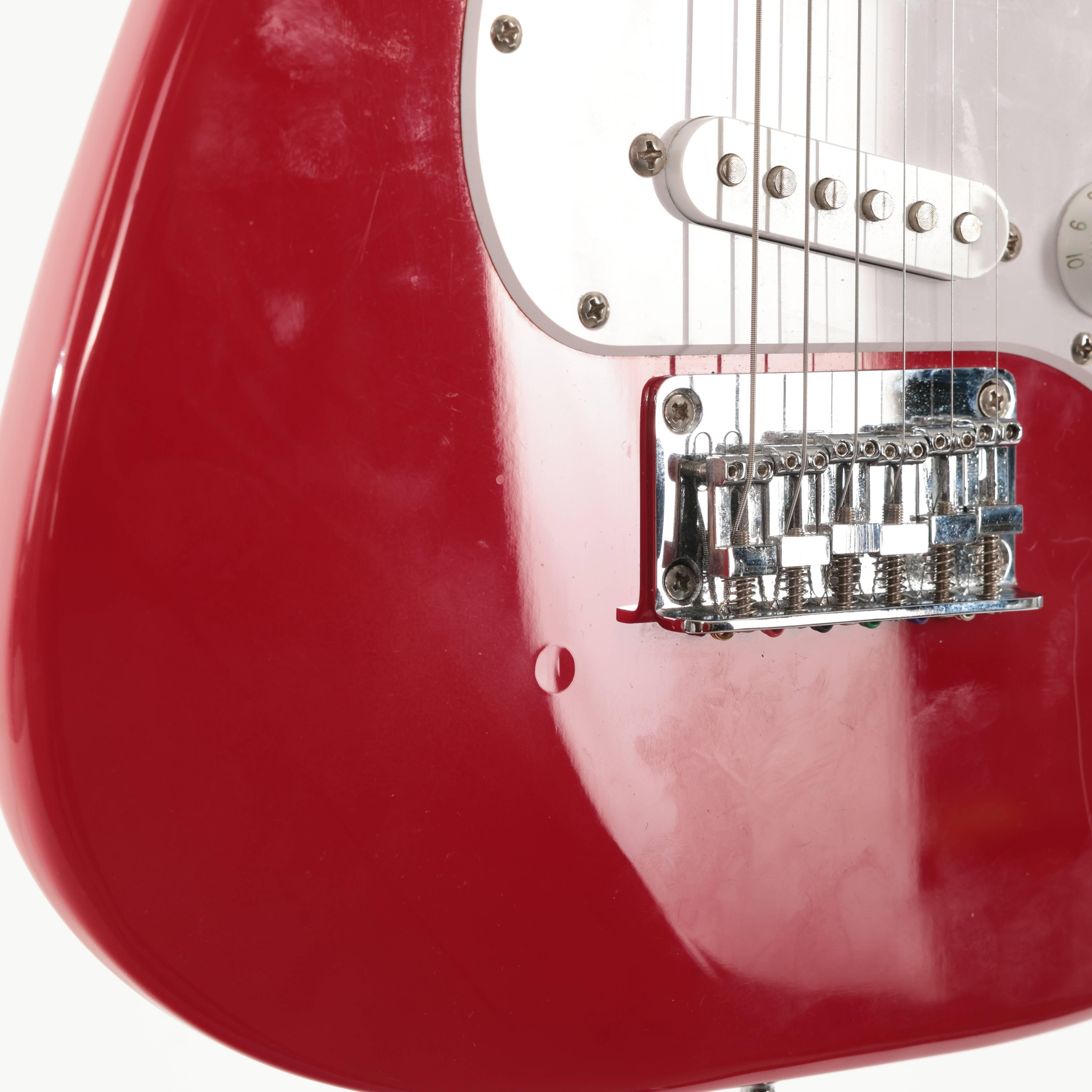 Second Hand Squier Mini Strat Electric Guitar In Red 674 - SH-241-6674 (5).jpg