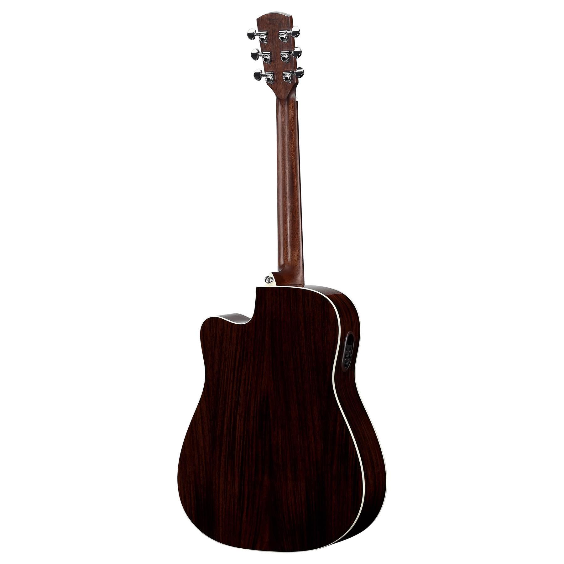Alvarez Artist AD70CE Black Dreadnought Cutaway Acoustic Electric Guitar with LR Baggs StagePro Bronze - AD70CE-BLK-6.jpg