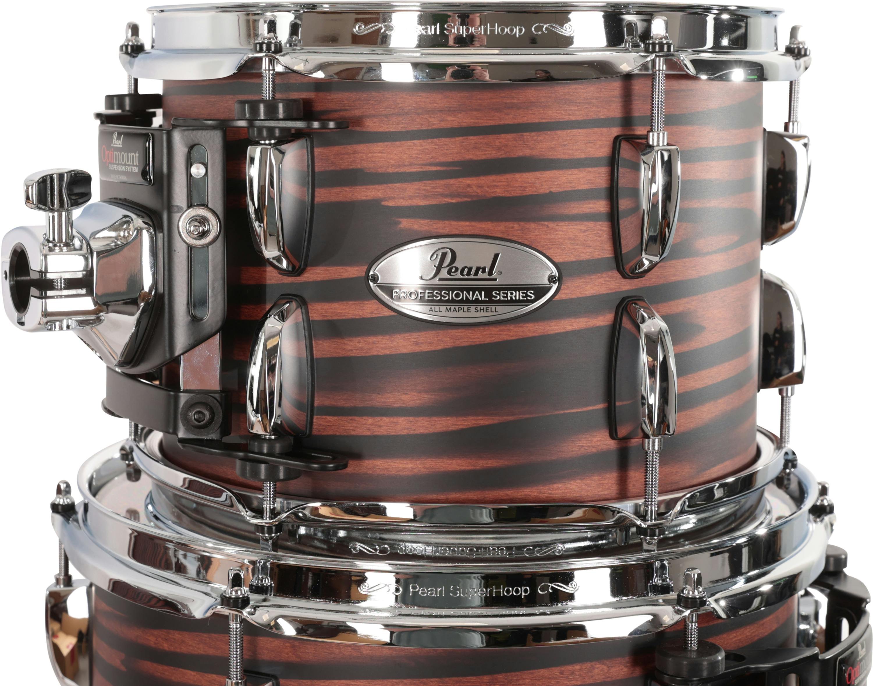 Pearl Professional Series 20" Acoustic Drum Kit in Matte Mocha Swirl - PMX904XPC883-PMX904XPC883_2.jpg