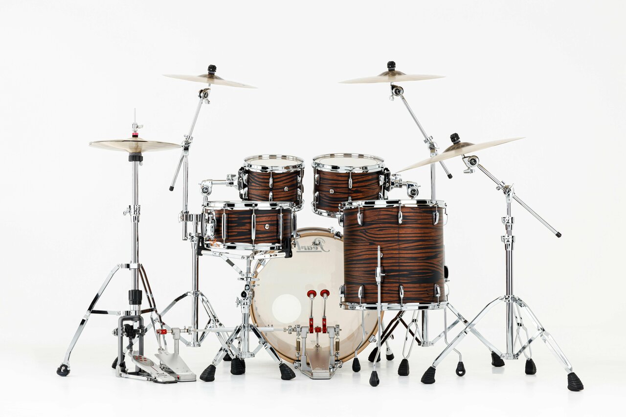 Pearl Professional Series 20" Acoustic Drum Kit in Matte Mocha Swirl - PMX904XPC883-Pearl_Professional_Series_Matte_Mocha_Swirl_Back.jpg