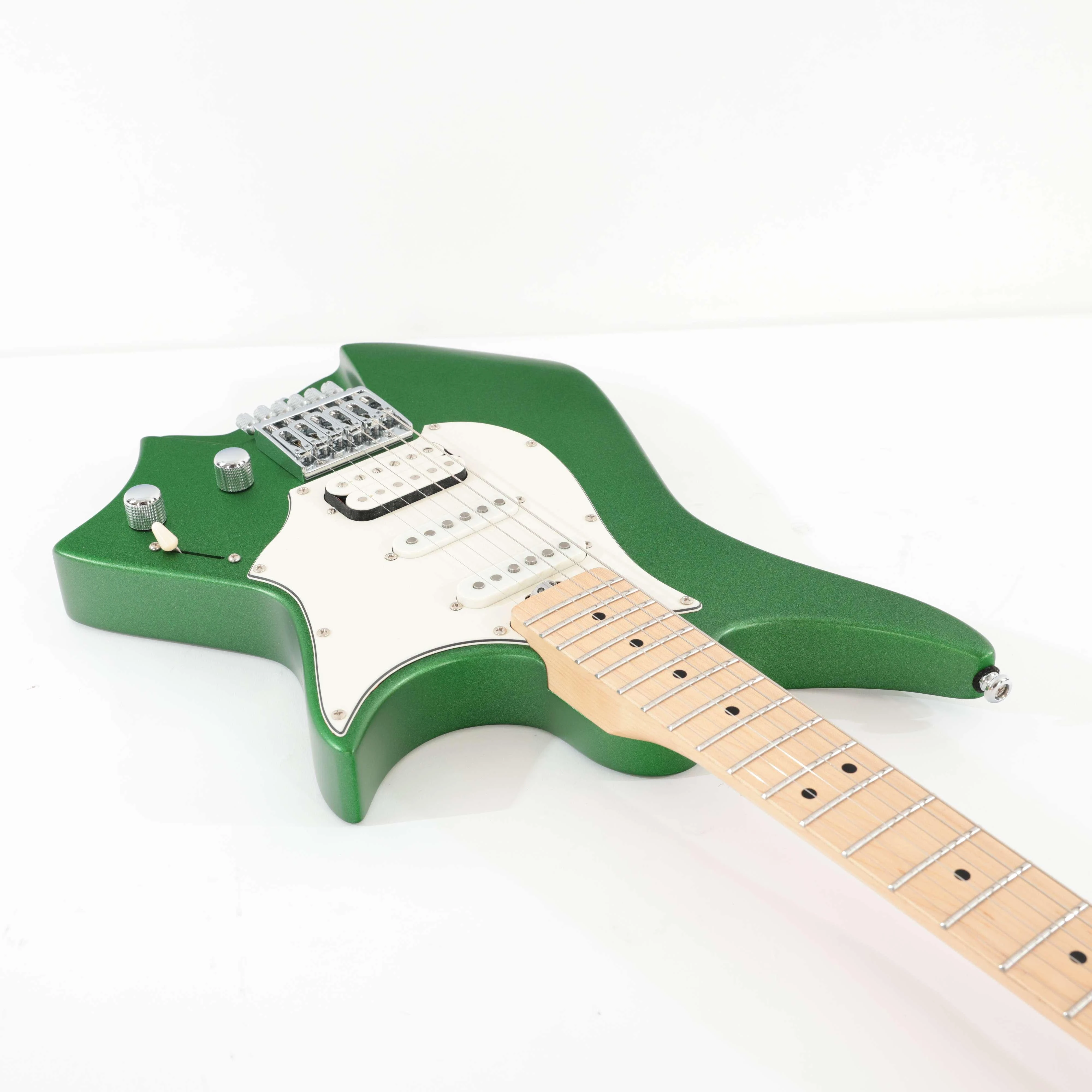 B Stock : HILS HNS1 S-Style Headless Electric Guitar in Satin Emerald Green - 002 - B-HNS1MS-ME-0002 (7).jpg