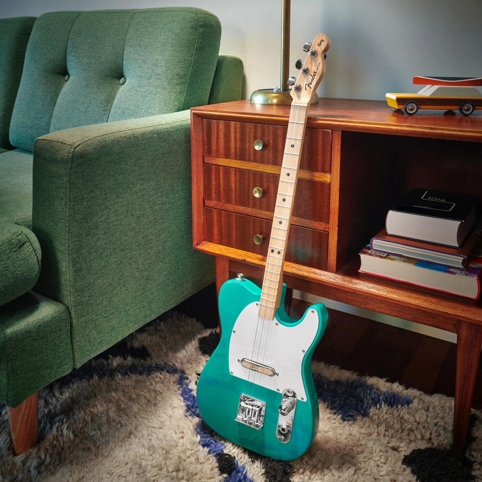 Loog X Fender Telecaster Electric Guitar in Seafoam Green - tele3.jpg