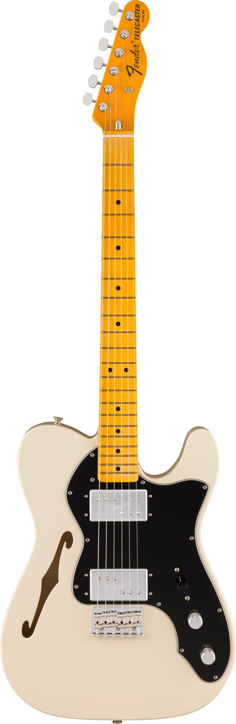Fender American Vintage II 1972 Thinline Telecaster in Olympic White, Maple Fretboard - 0170392805_fen_ins_frt_1_rr.jpg