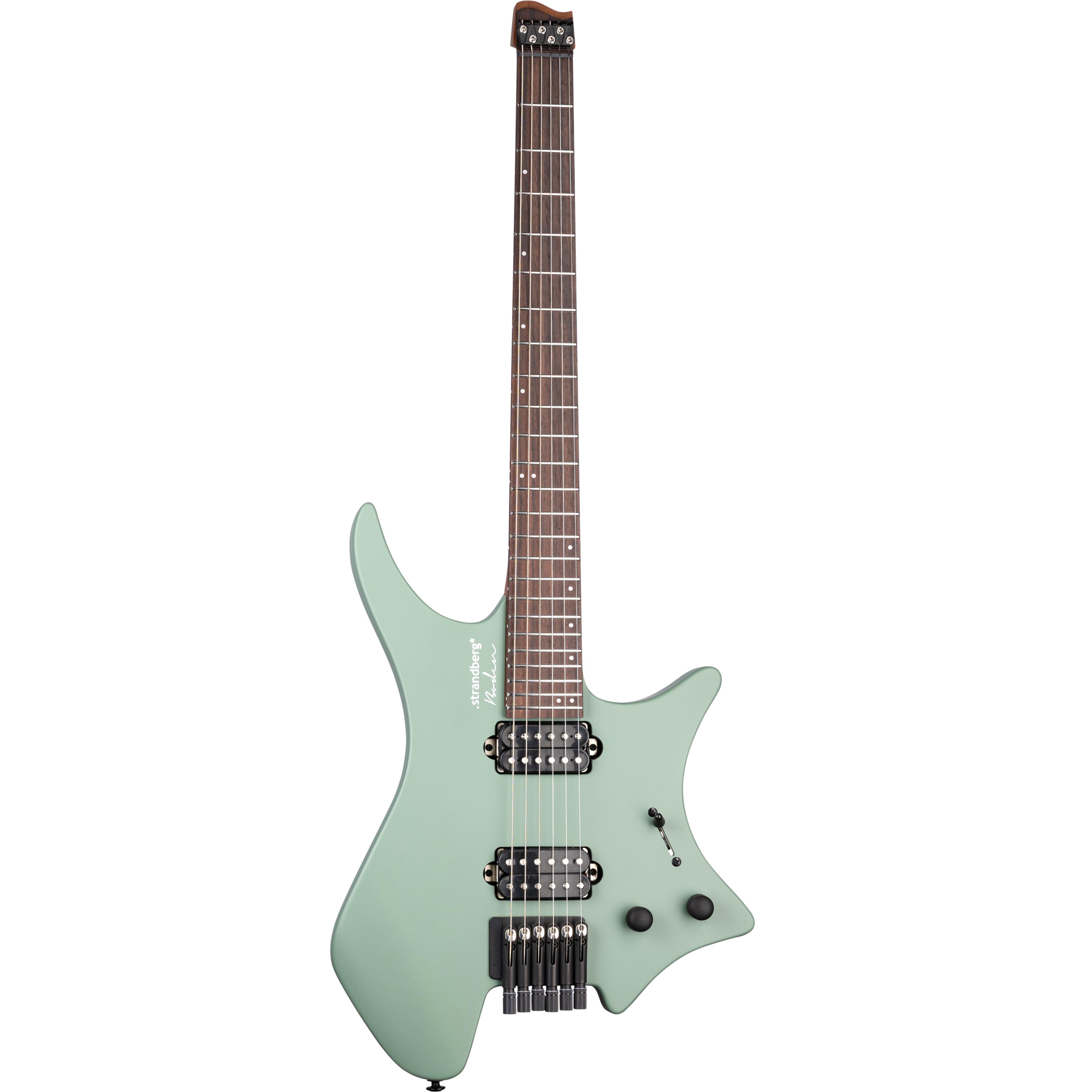 Strandberg Boden Essential 6 Headless Electric Guitar in Sage Leaf - BD6CT24ERSH8B-Front.jpg