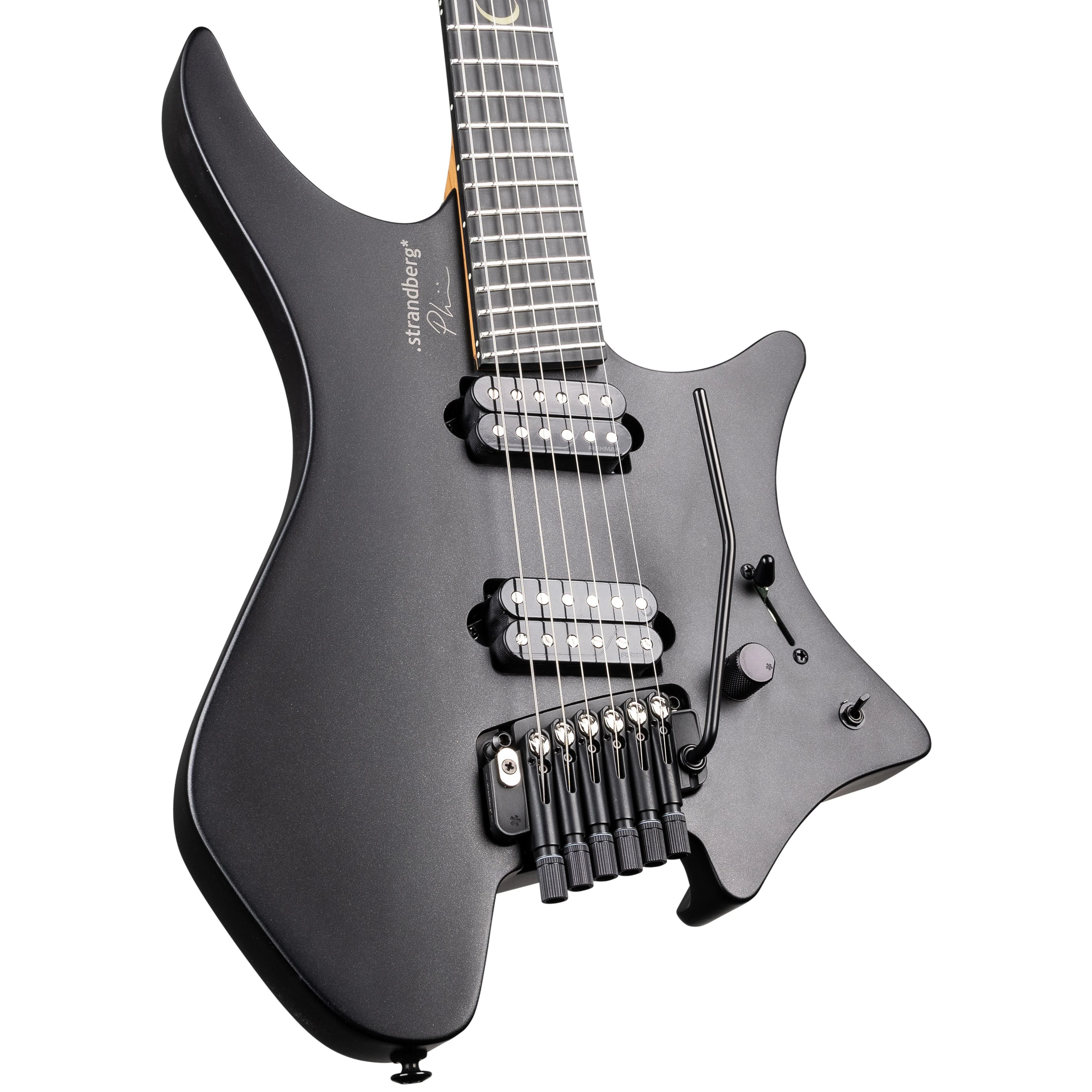 Strandberg Boden Plini Edition N2.6T Headless Electric Guitar in Black Satin Metallic - BD6TCT25I2G1BSNM-Body-Angle.jpg