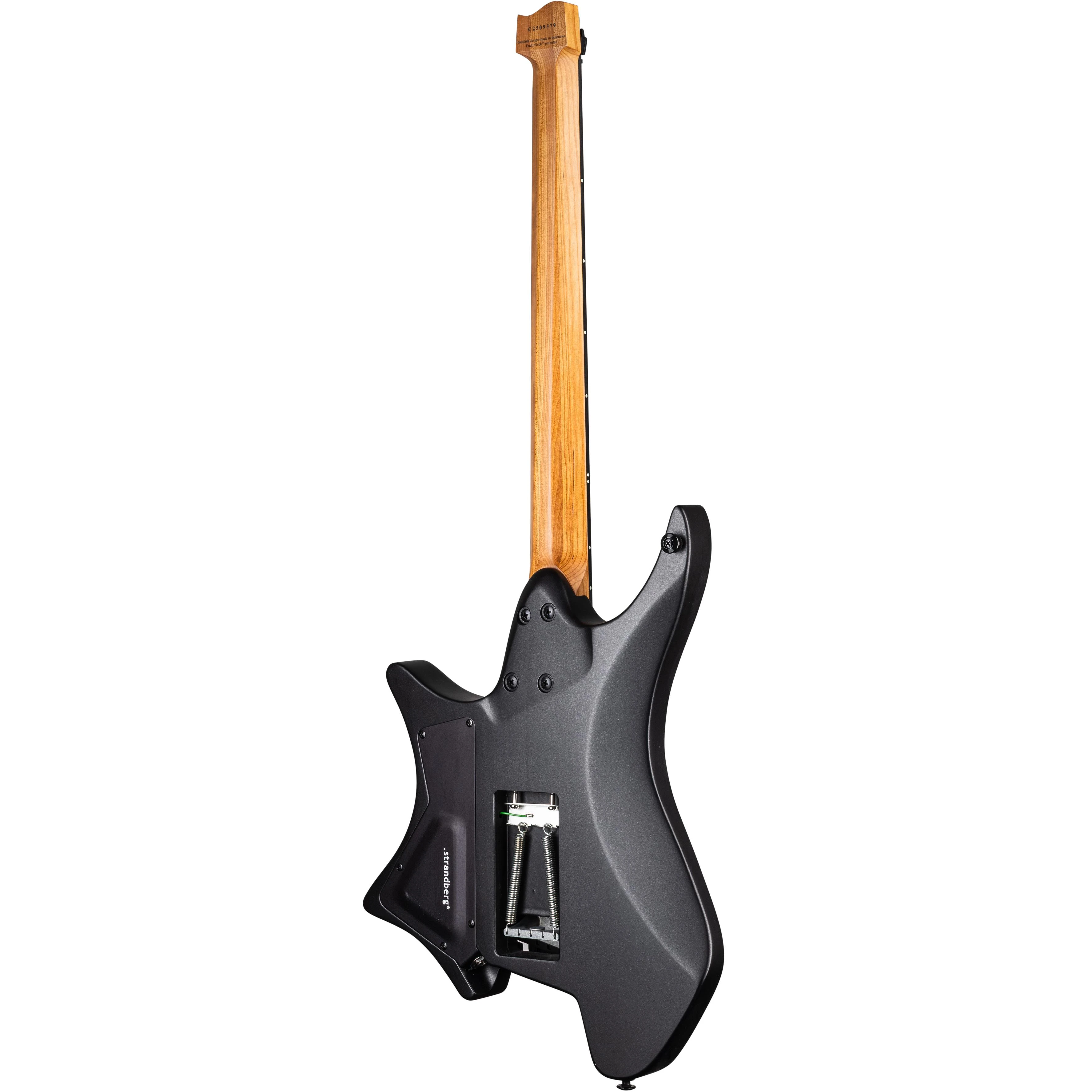 Strandberg Boden Plini Edition N2.6T Headless Electric Guitar in Black Satin Metallic - BD6TCT25I2G1BSNM-Back-Right.jpg