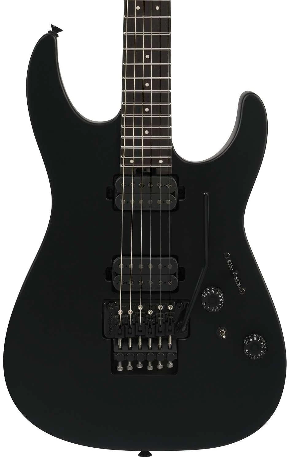 Charvel Pro-Mod Plus Dinky DK24 HH FR EB Electric Guitar in Satin Black - 2979801368-1.jpg