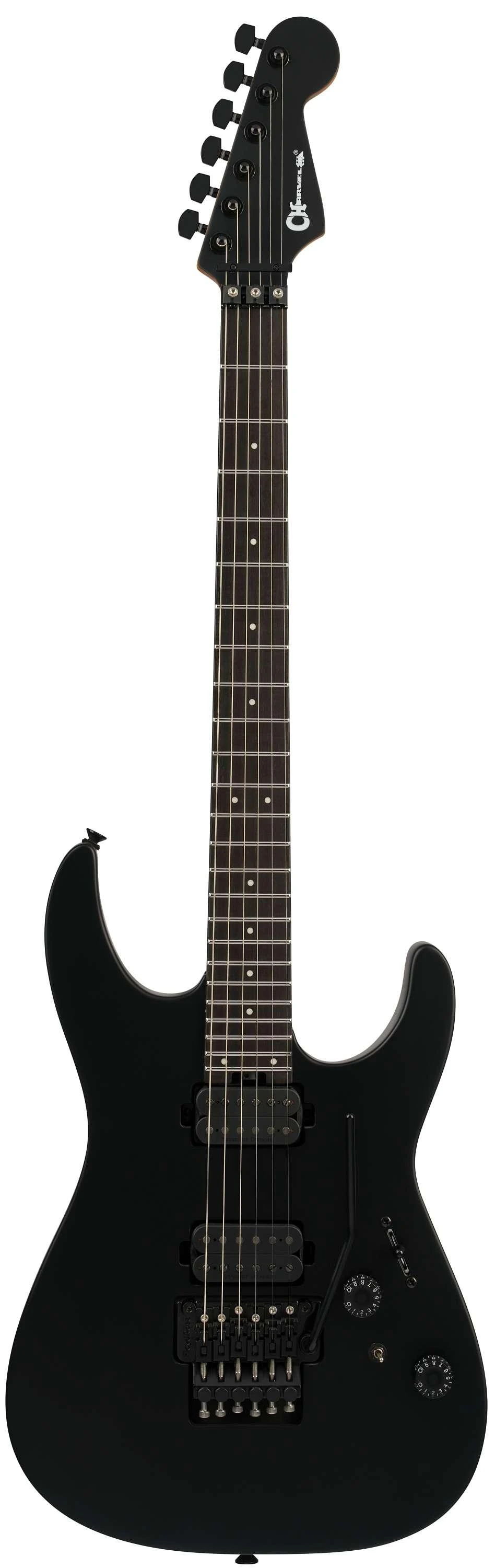 Charvel Pro-Mod Plus Dinky DK24 HH FR EB Electric Guitar in Satin Black - 2979801368-2.jpg