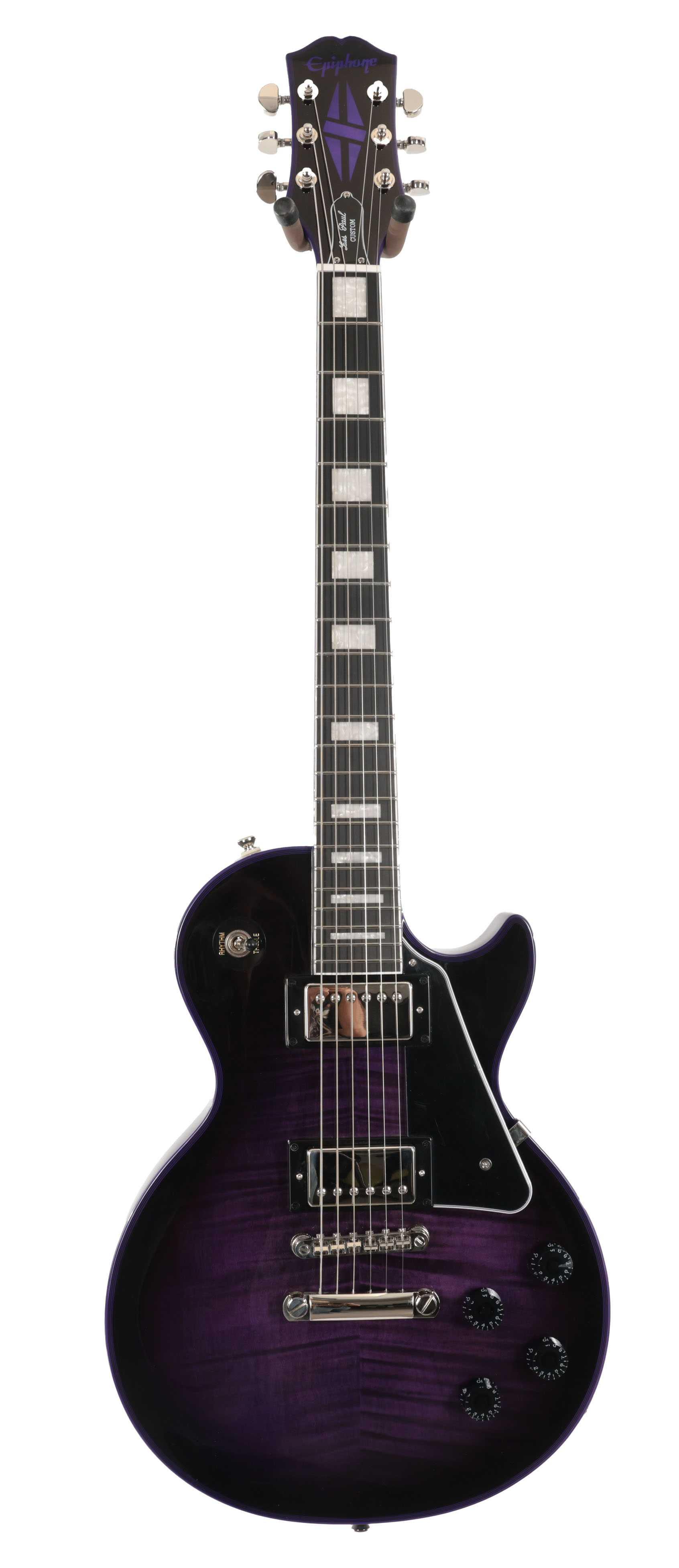 B Stock : Epiphone Inspired by Gibson Les Paul Custom Widow Electric Guitar in Purple Burst - 002 - B-EILPCWPBN-0002 (3).jpg